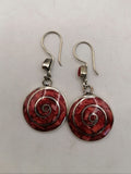 Women's Earrings Alpaca Natural Stone Pachamama Inca Flower