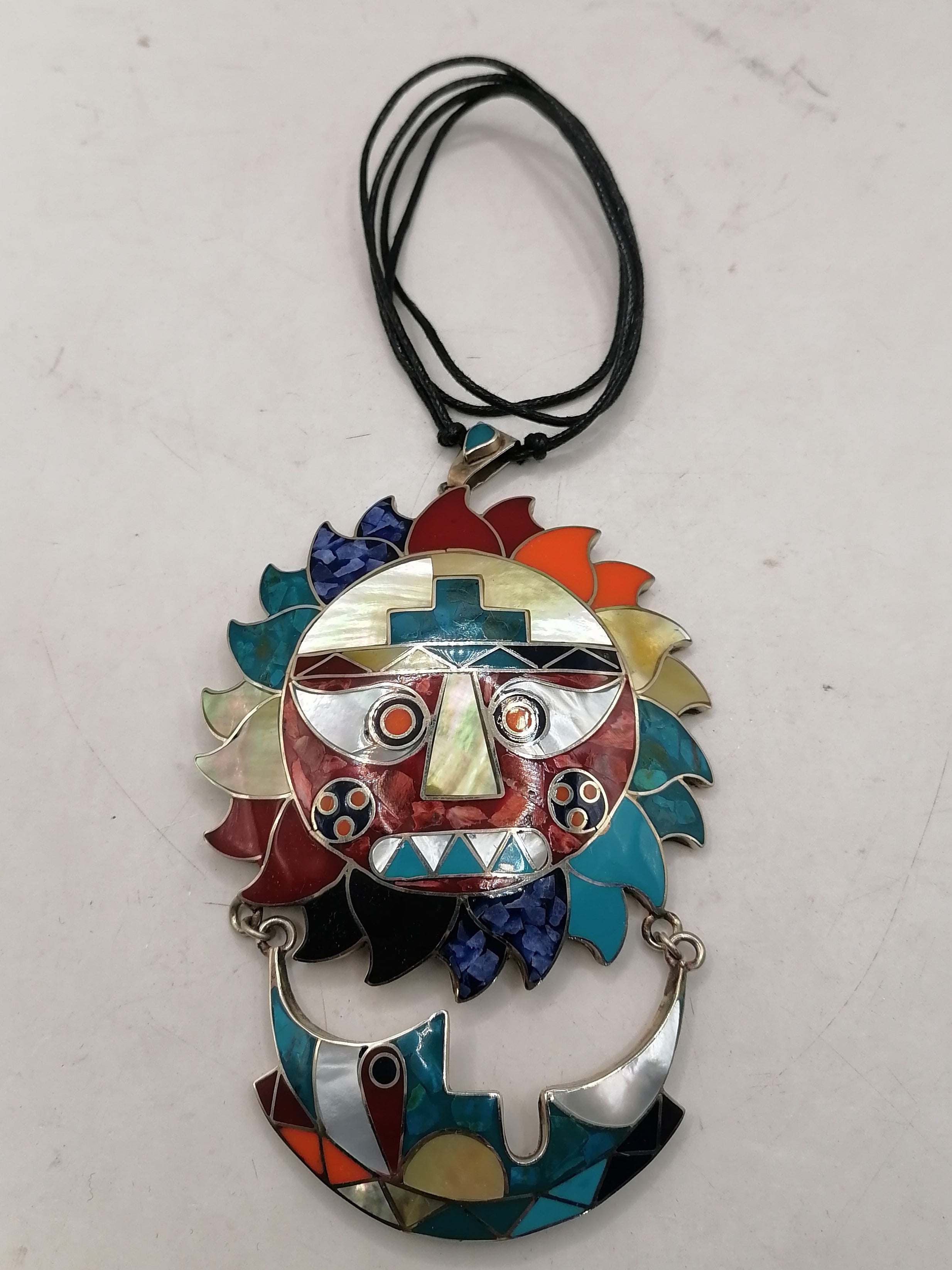 Adjustable Sun Moon Necklace Handmade Unisex Design