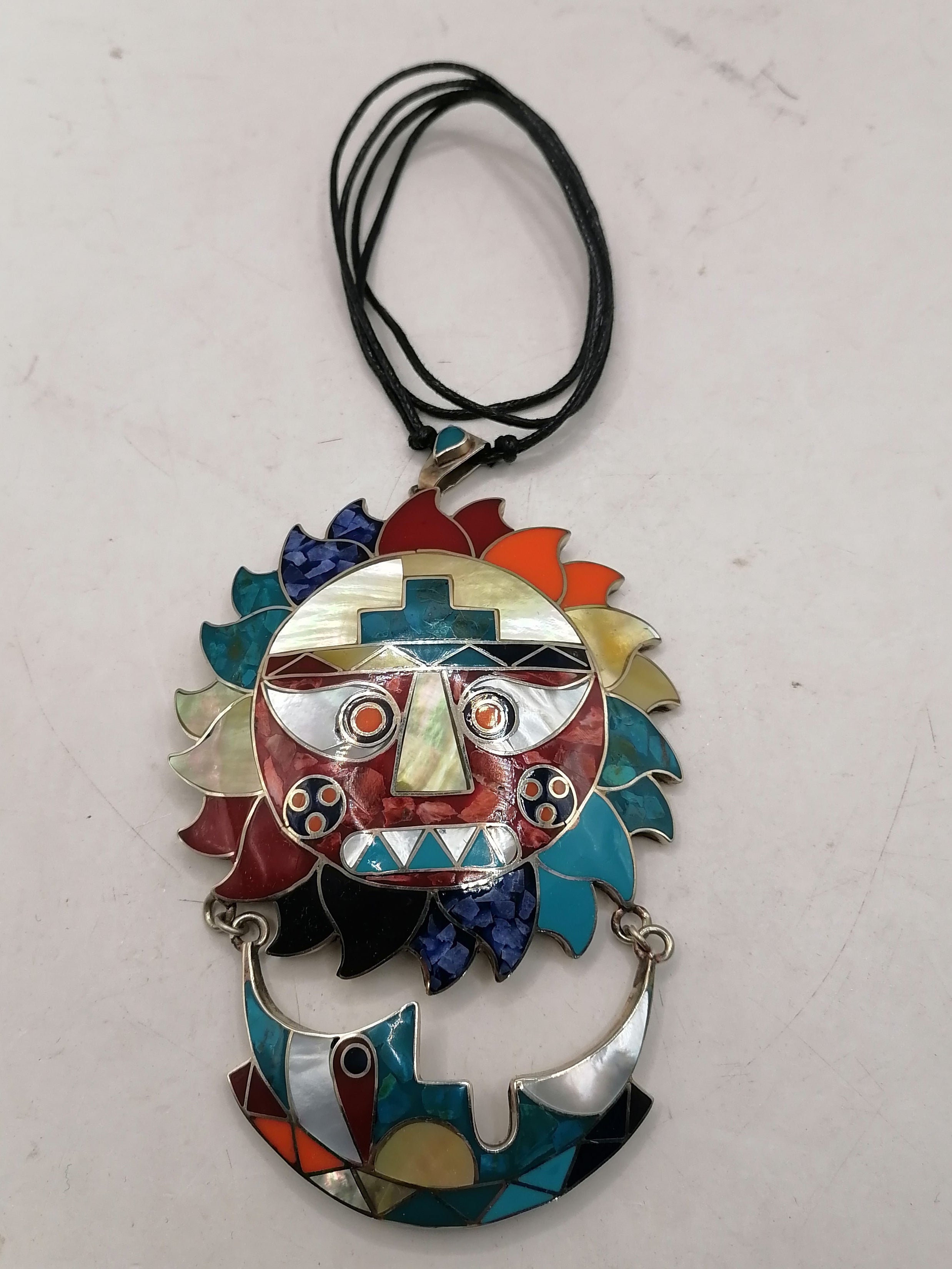 Adjustable Sun Moon Necklace Handmade Unisex Design