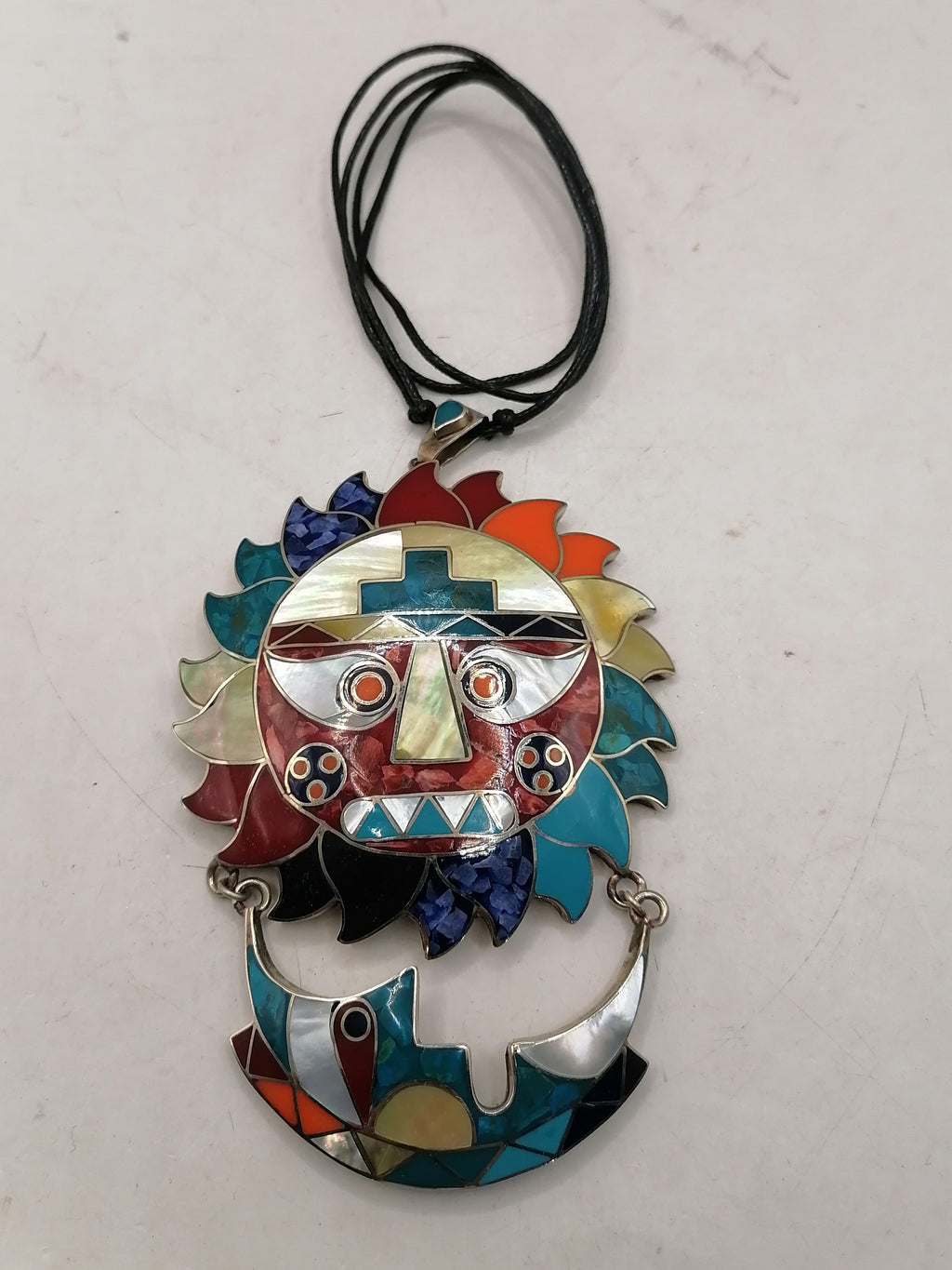 Adjustable Sun Moon Necklace Handmade Unisex Design