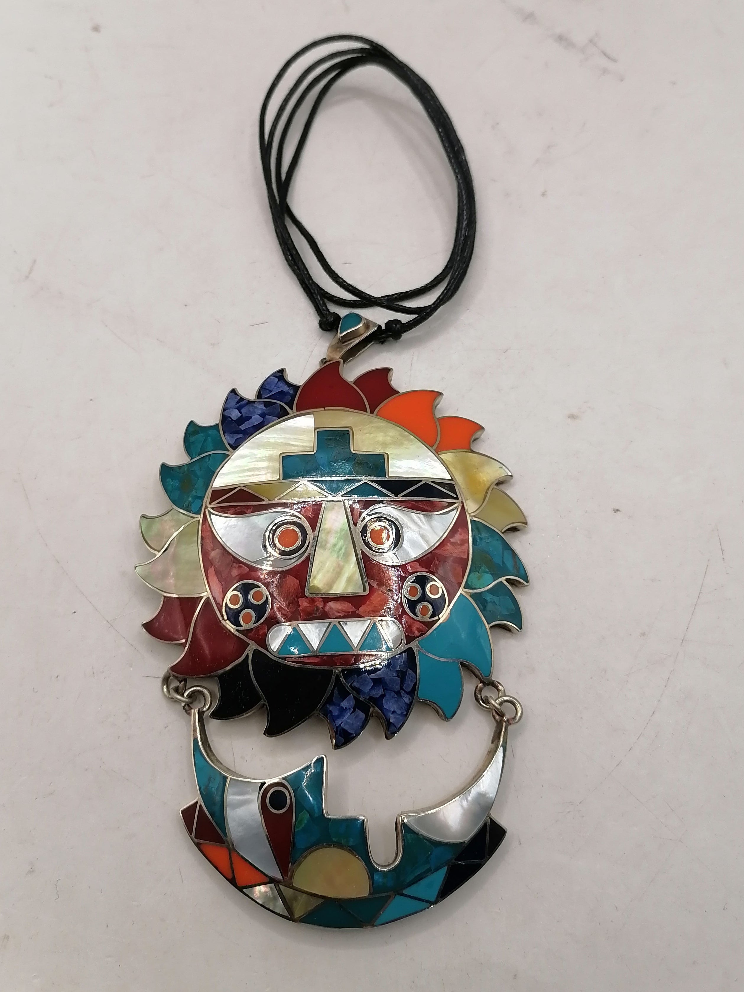 Adjustable Sun Moon Necklace Handmade Unisex Design