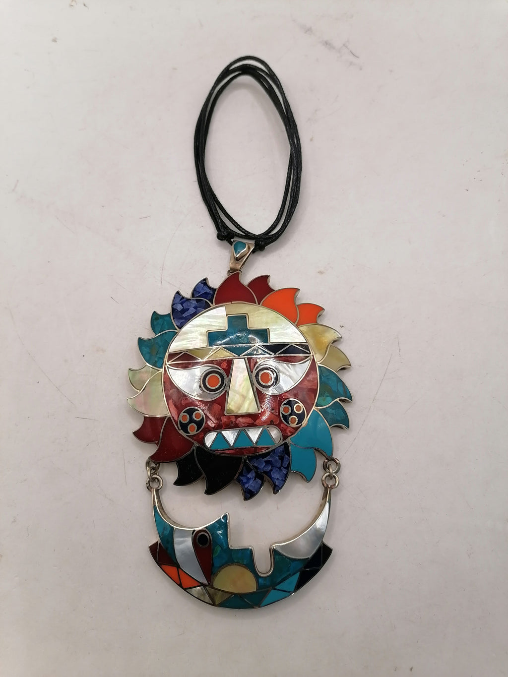 Adjustable Sun Moon Necklace Handmade Unisex Design