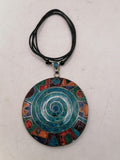 Unisex Adjustable Necklace Alpaca Natural Stone Pachamama Flower Inca