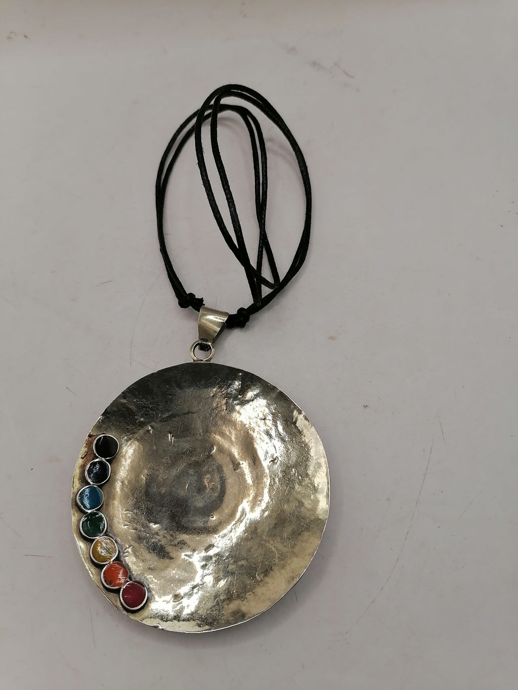Unisex Adjustable Necklace Alpaca Natural Stone Pachamama Flower Inca