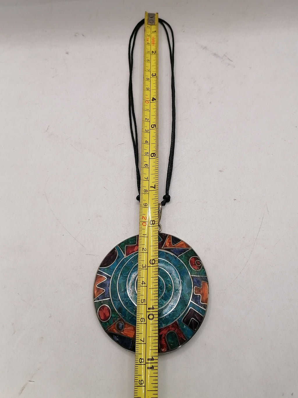 Unisex Adjustable Necklace Alpaca Natural Stone Pachamama Flower Inca