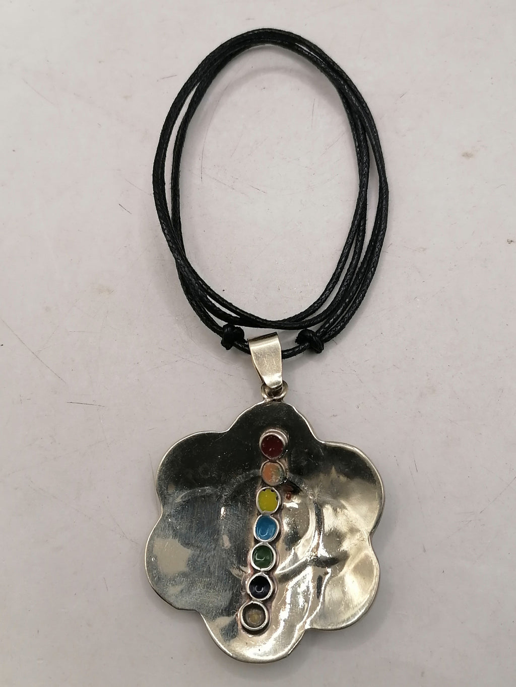 Unisex Adjustable Handmade Necklace with Alpaca and Natural Stone