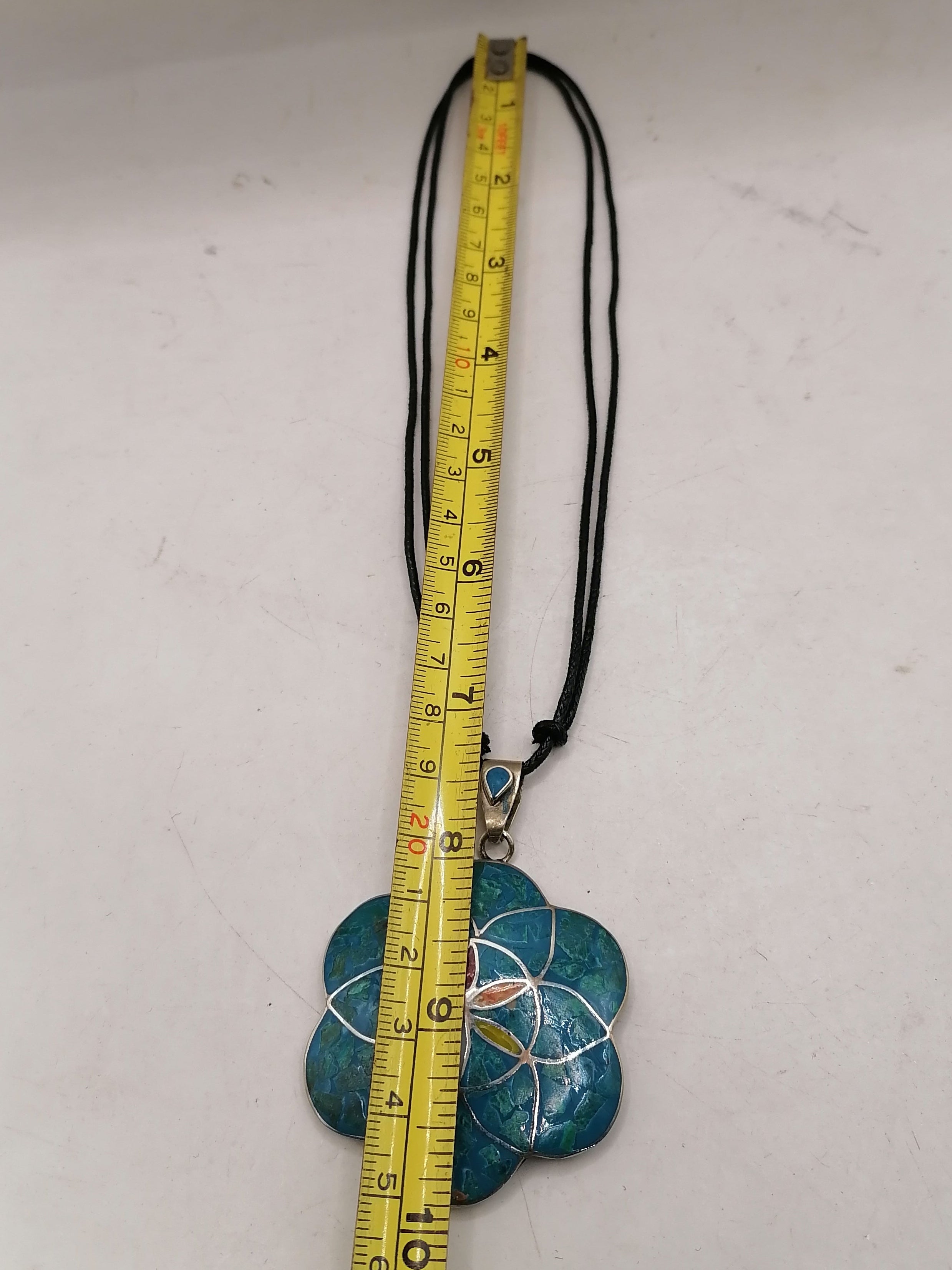Unisex Adjustable Handmade Necklace with Alpaca and Natural Stone