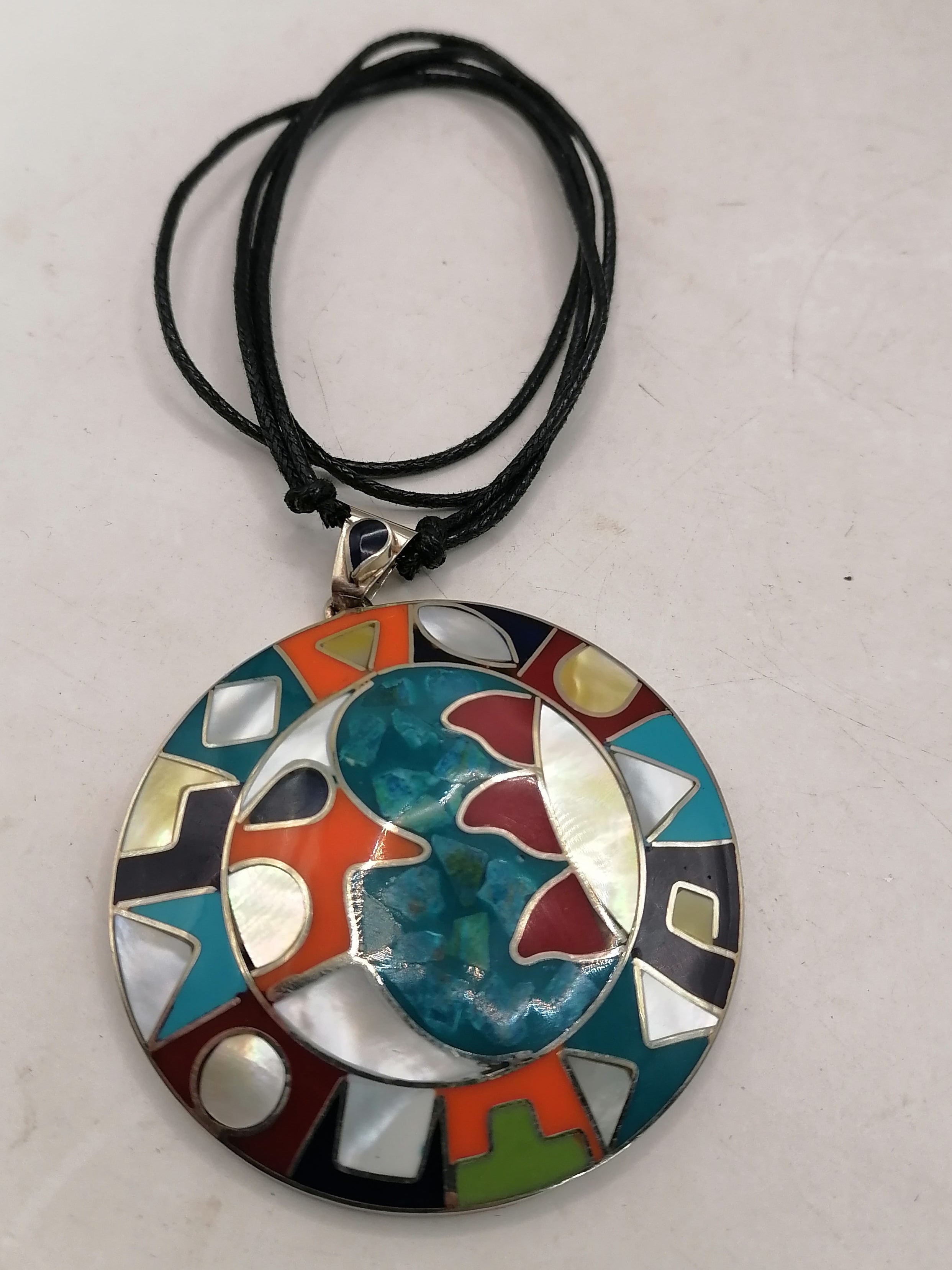 Unisex Adjustable Alpaca Sun Moon Inca Wedding Necklace