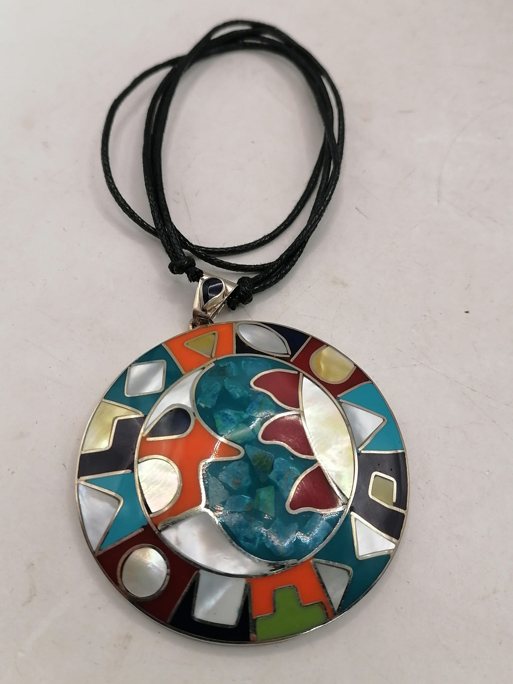 Unisex Adjustable Alpaca Sun Moon Inca Wedding Necklace