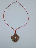 Unisex Macrame Necklace Andean Trilogy Condor Puma Snake Andean Amulet