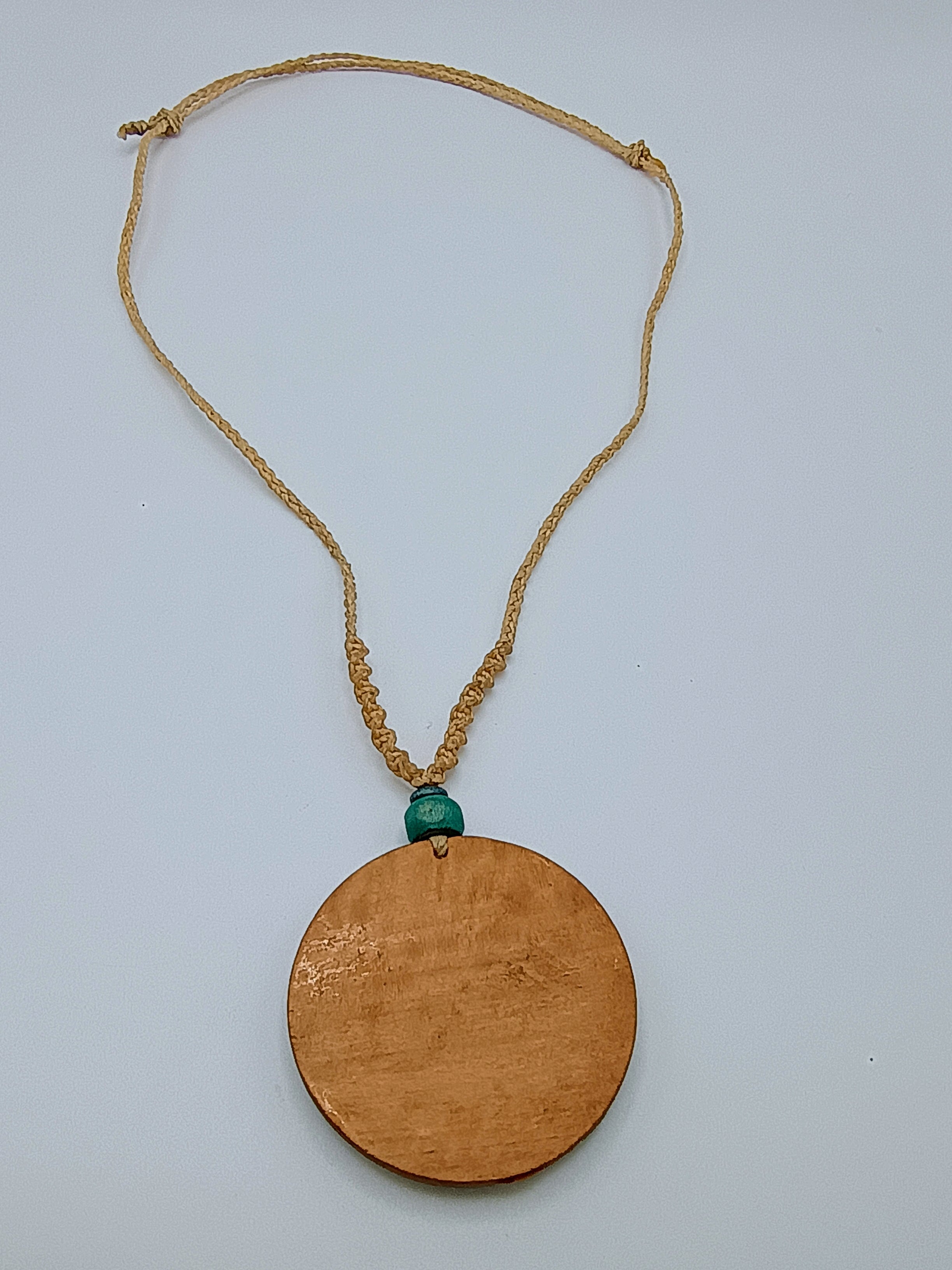 Unisex Necklace Woven Macrame Thread Andean Peruvian Handicraft