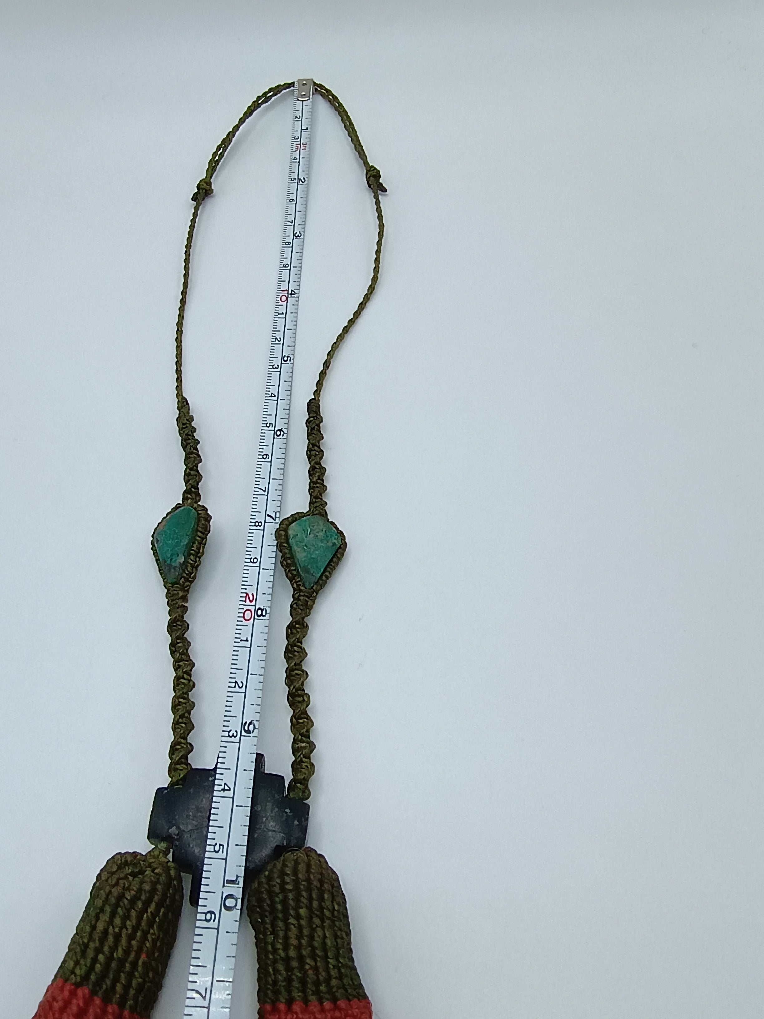 Unisex Handmade Macrame Necklace Sacred Cantuta Flower Amulet Cosmovision