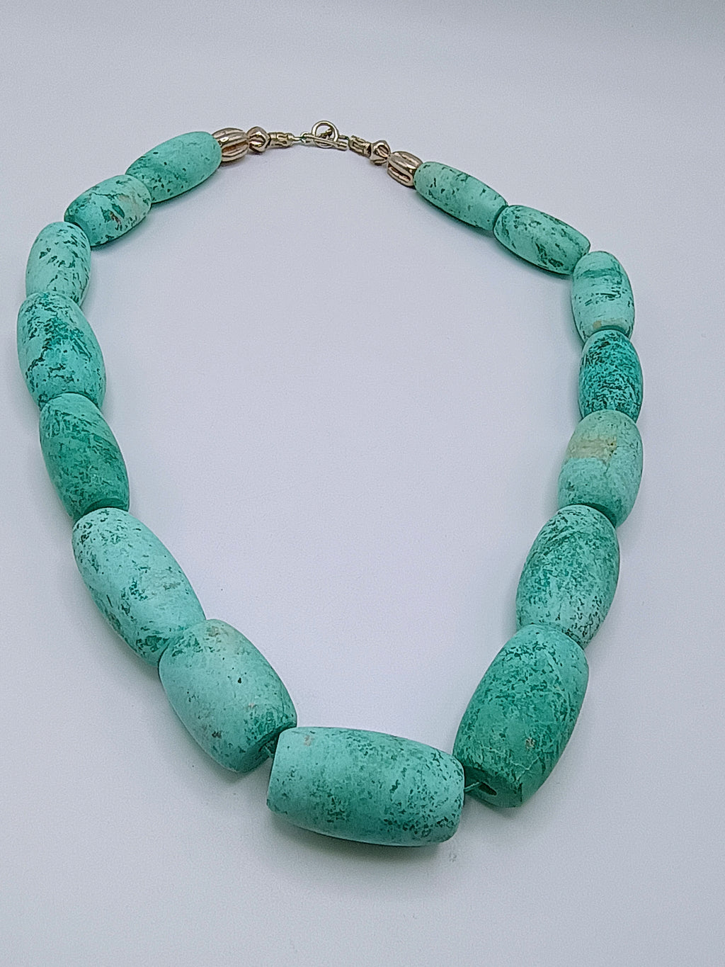 Natural Stone Choker Necklace Unisex Adjustable Handmade