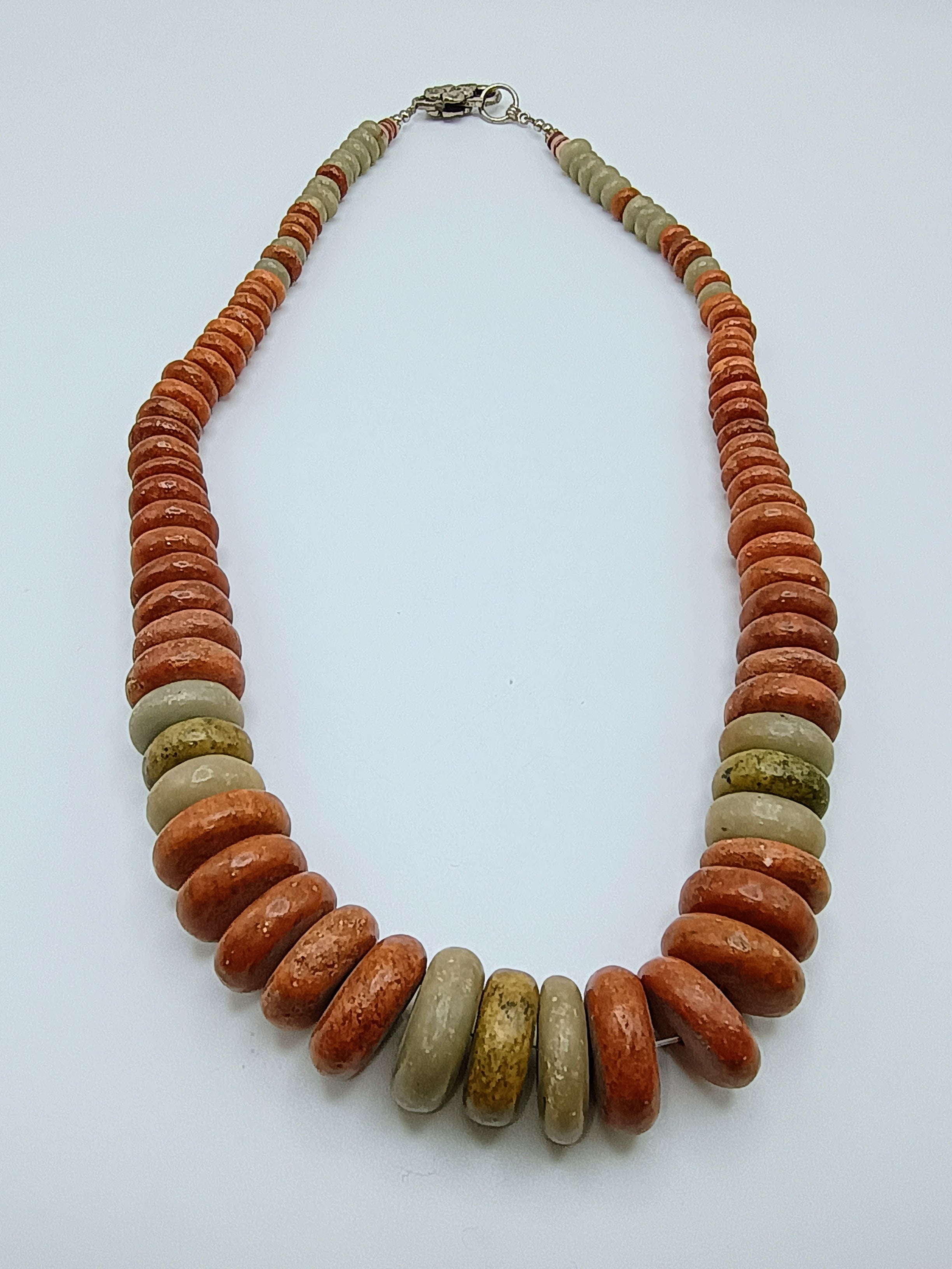 Handmade Natural Turquoise Necklace in Earth Tones