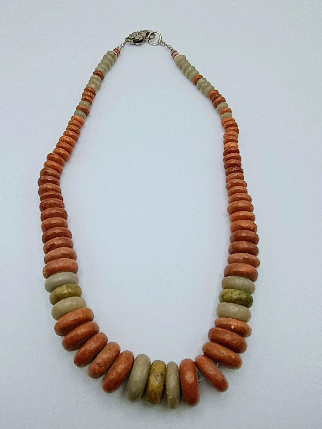 Handmade Natural Turquoise Necklace in Earth Tones