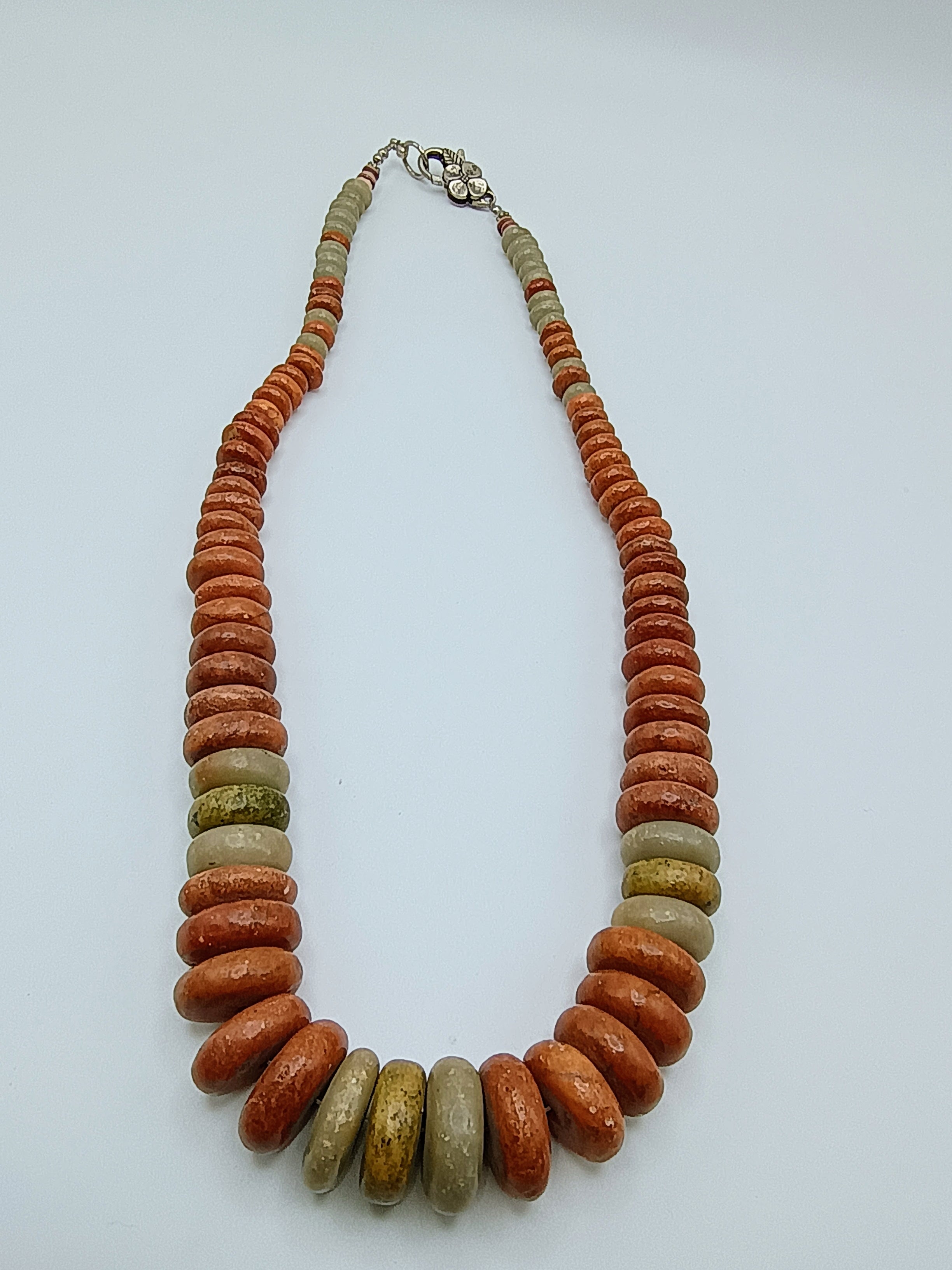 Handmade Natural Turquoise Necklace in Earth Tones