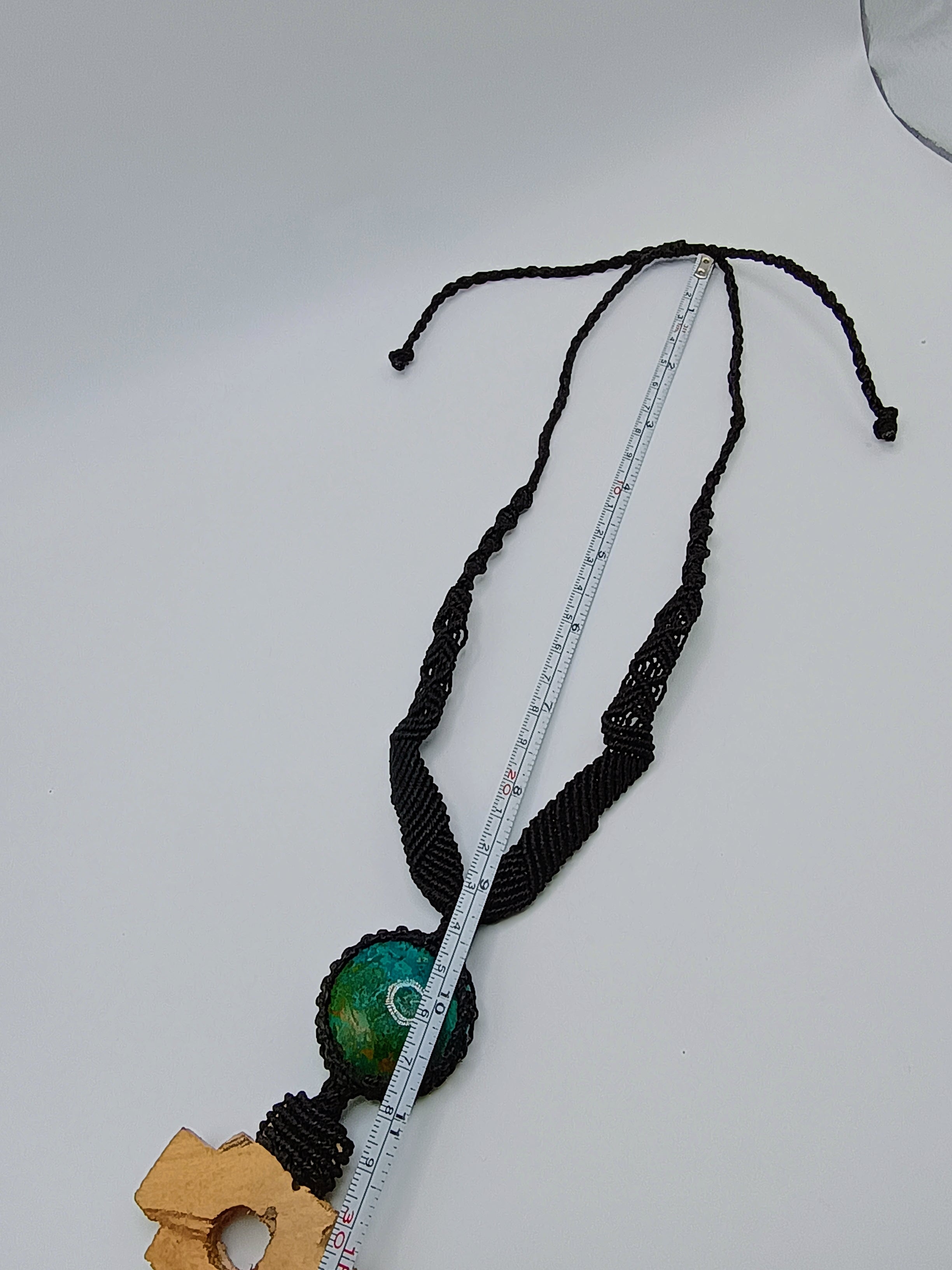 Chakana Macrame Necklace Handmade Natural Stone Chaana Inca