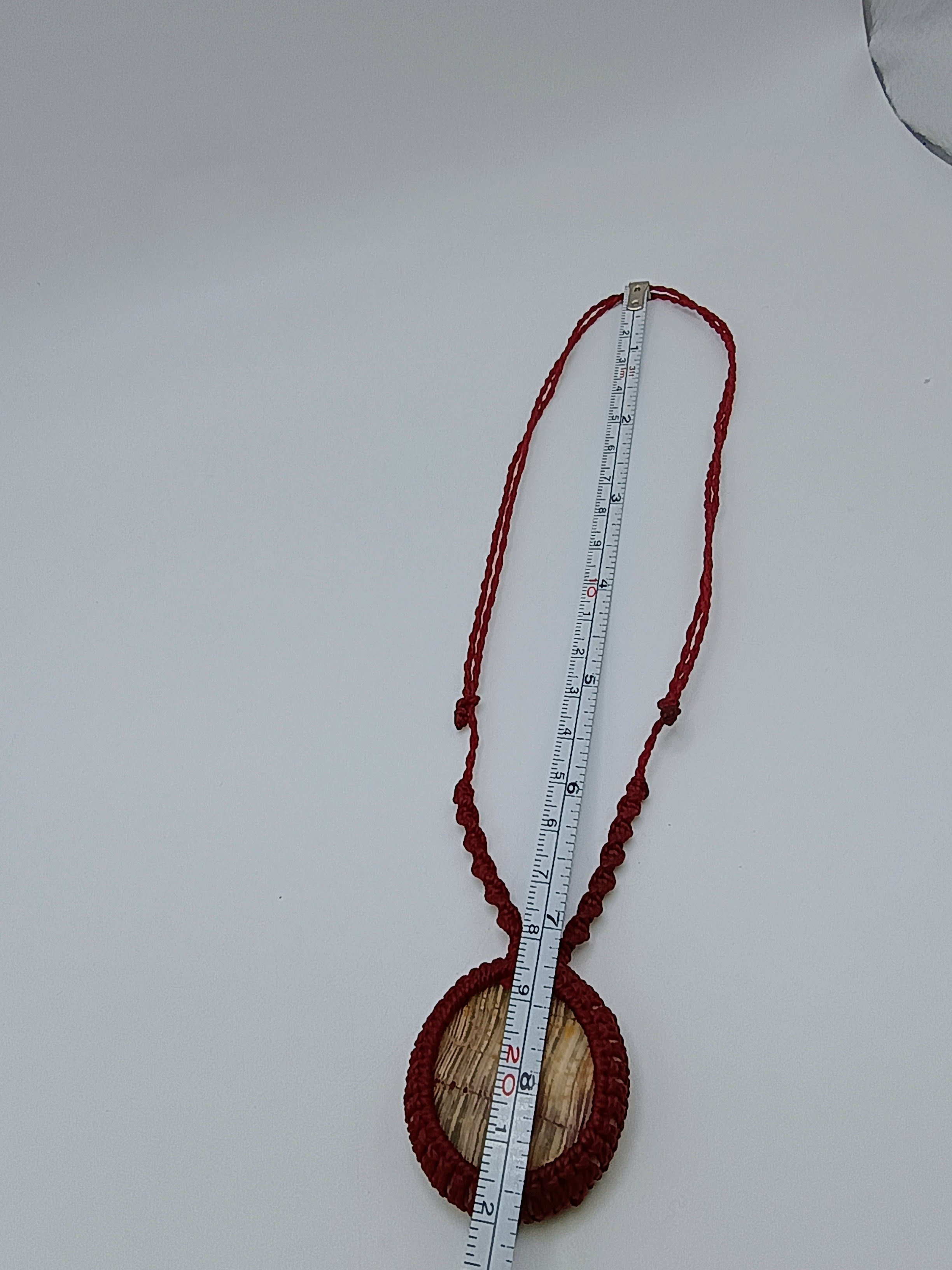 Handmade Macrame Necklace with Natural Stones and Natural Jewelry