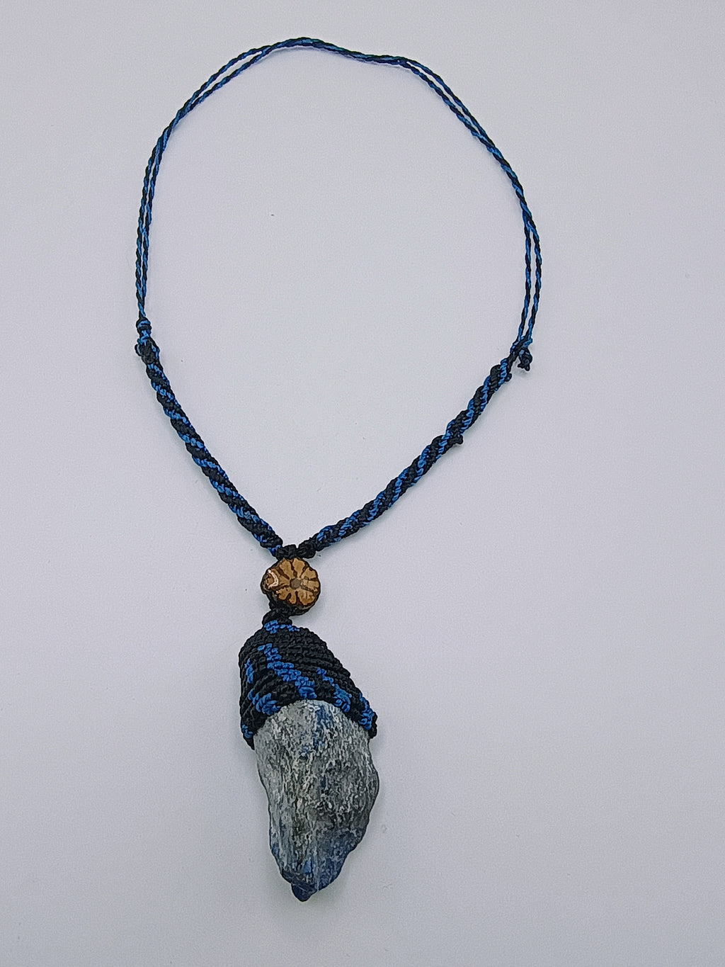 Shamanic Necklace Macrame Stones Handmade Natural Stone