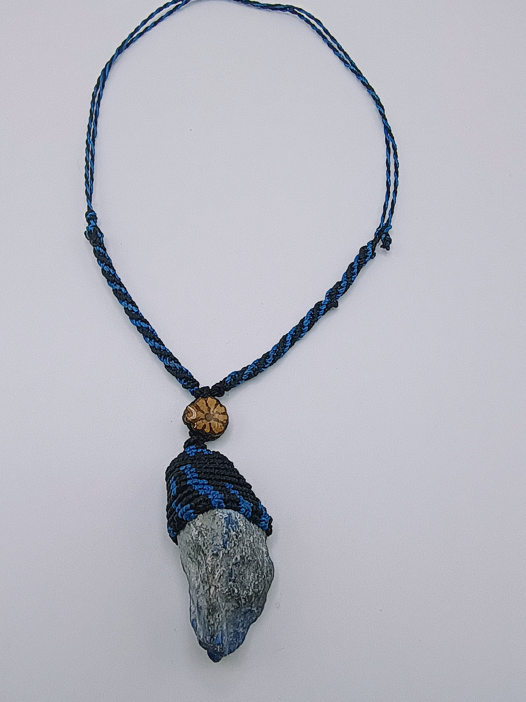 Shamanic Necklace Macrame Stones Handmade Natural Stone