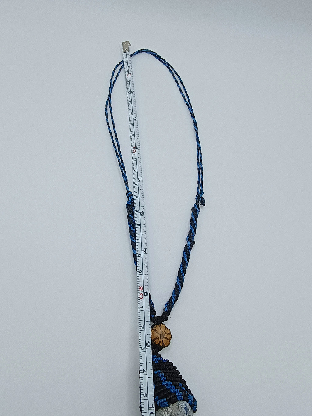 Shamanic Necklace Macrame Stones Handmade Natural Stone