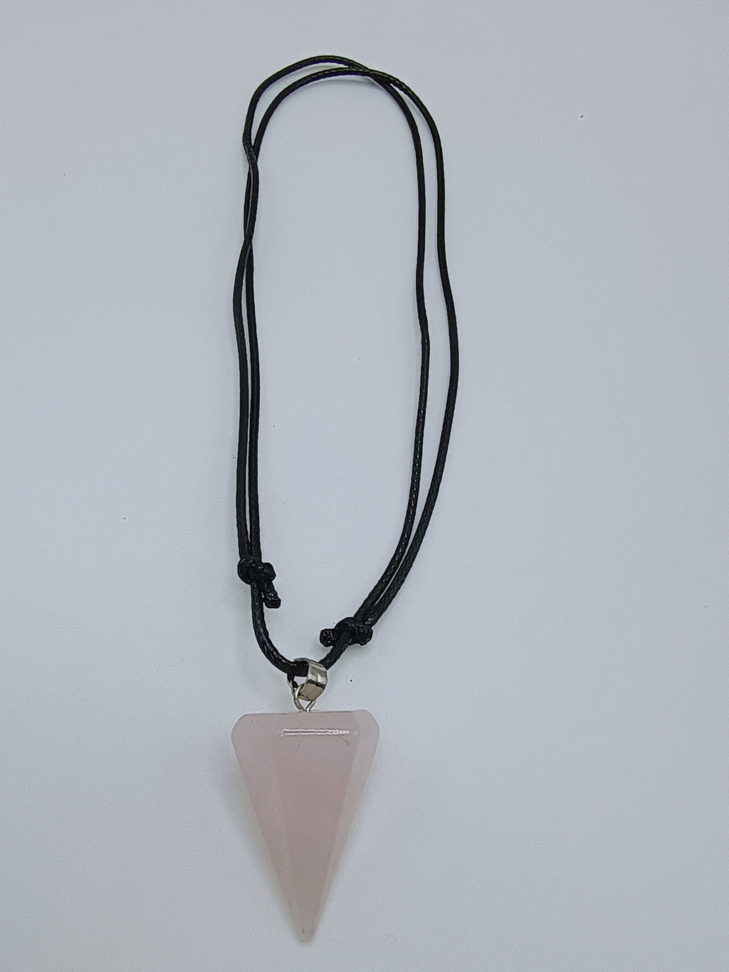 Adjustable Necklace Natural Rose Quartz Stone