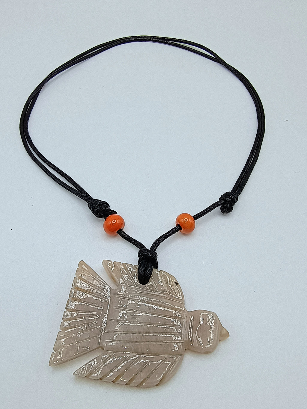 Condor Necklace, Hand-Carved Stone, Andean Spirit, Handmade