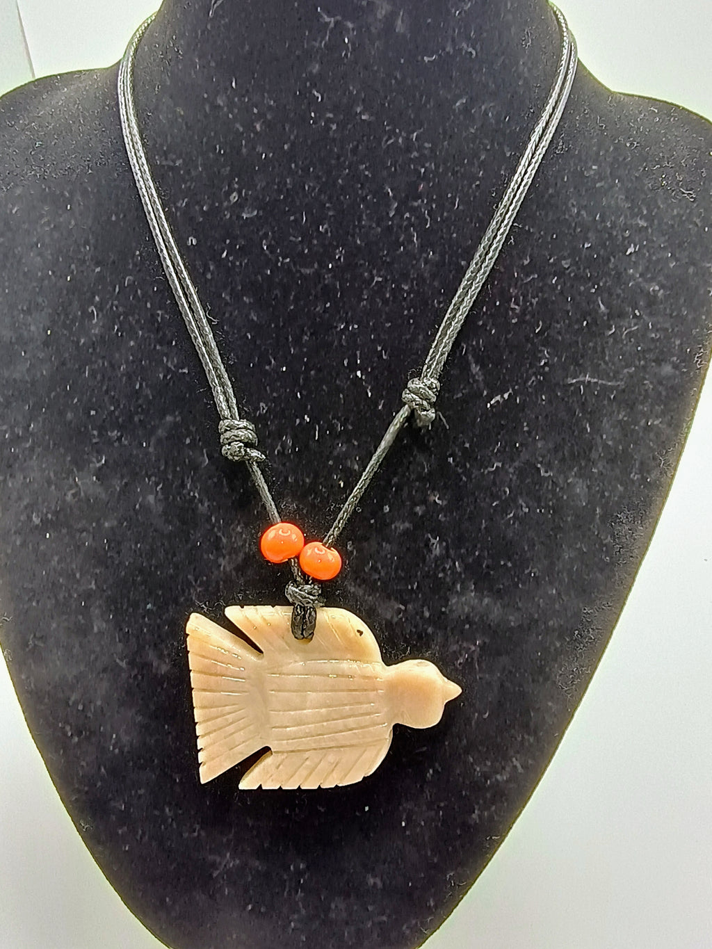 Condor Necklace, Hand-Carved Stone, Andean Spirit, Handmade