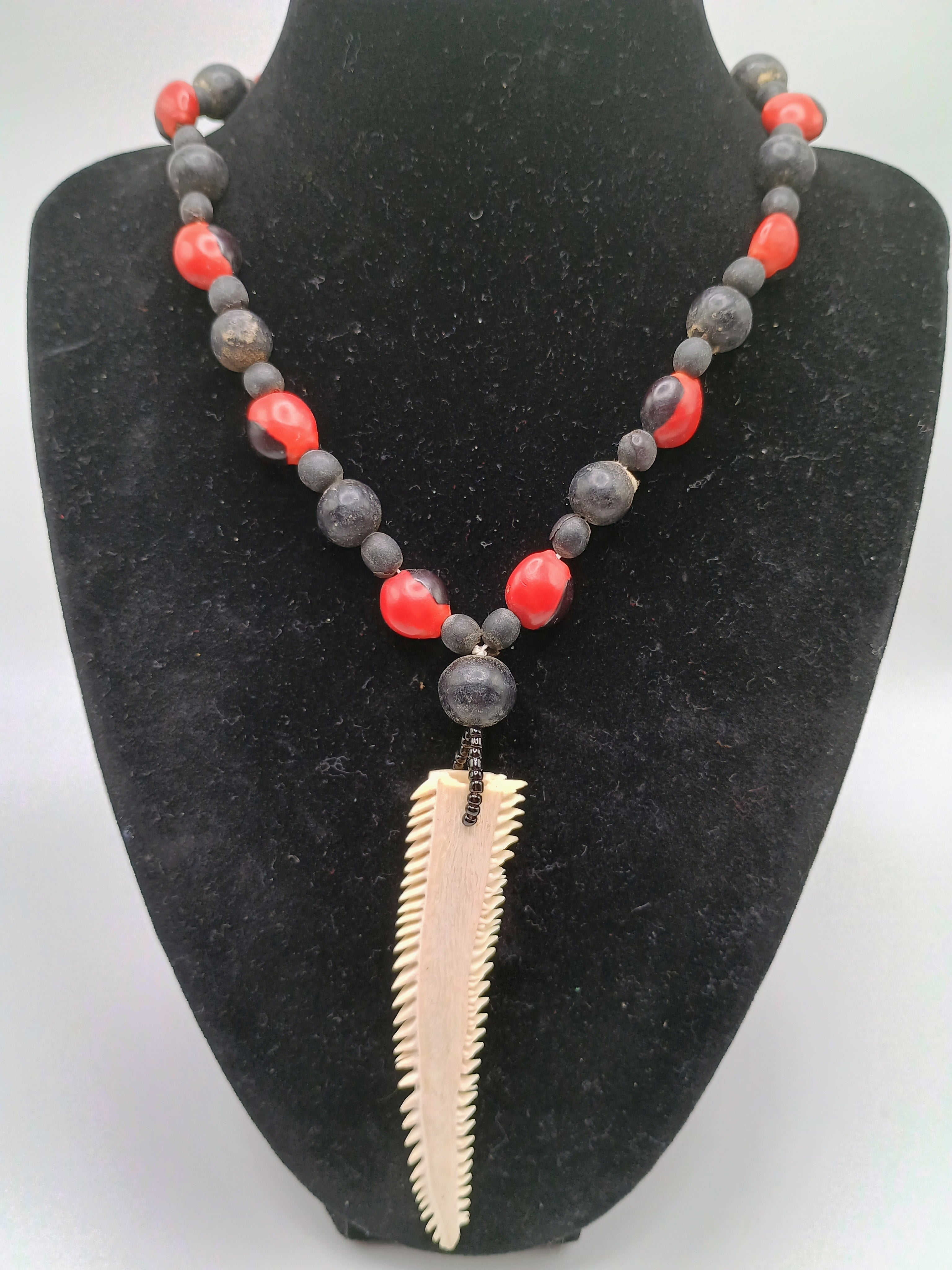 Handmade Huayruro Seed Necklace, Pendant, Good Luck Amulet