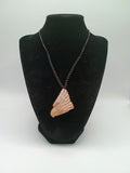 Handmade Eagle Stone Pendant Necklace with Macrame Cord, Unisex