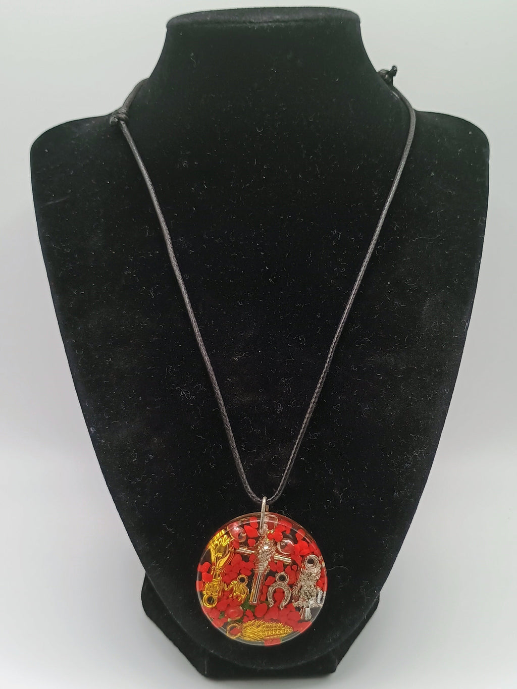 Good Luck Amulet Necklace, Handmade Protection, Symbols of Abundance