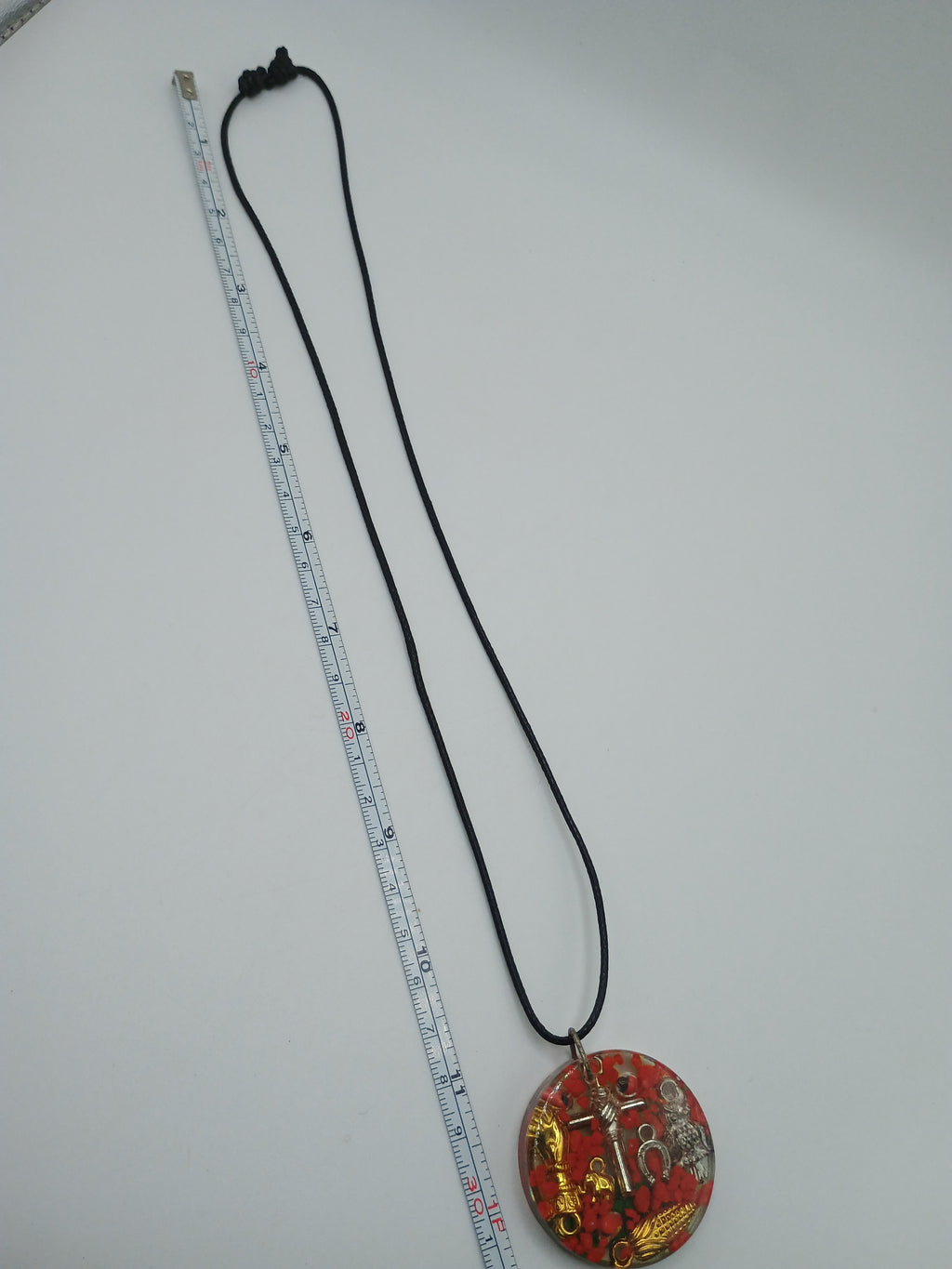 Good Luck Amulet Necklace, Handmade Protection, Symbols of Abundance