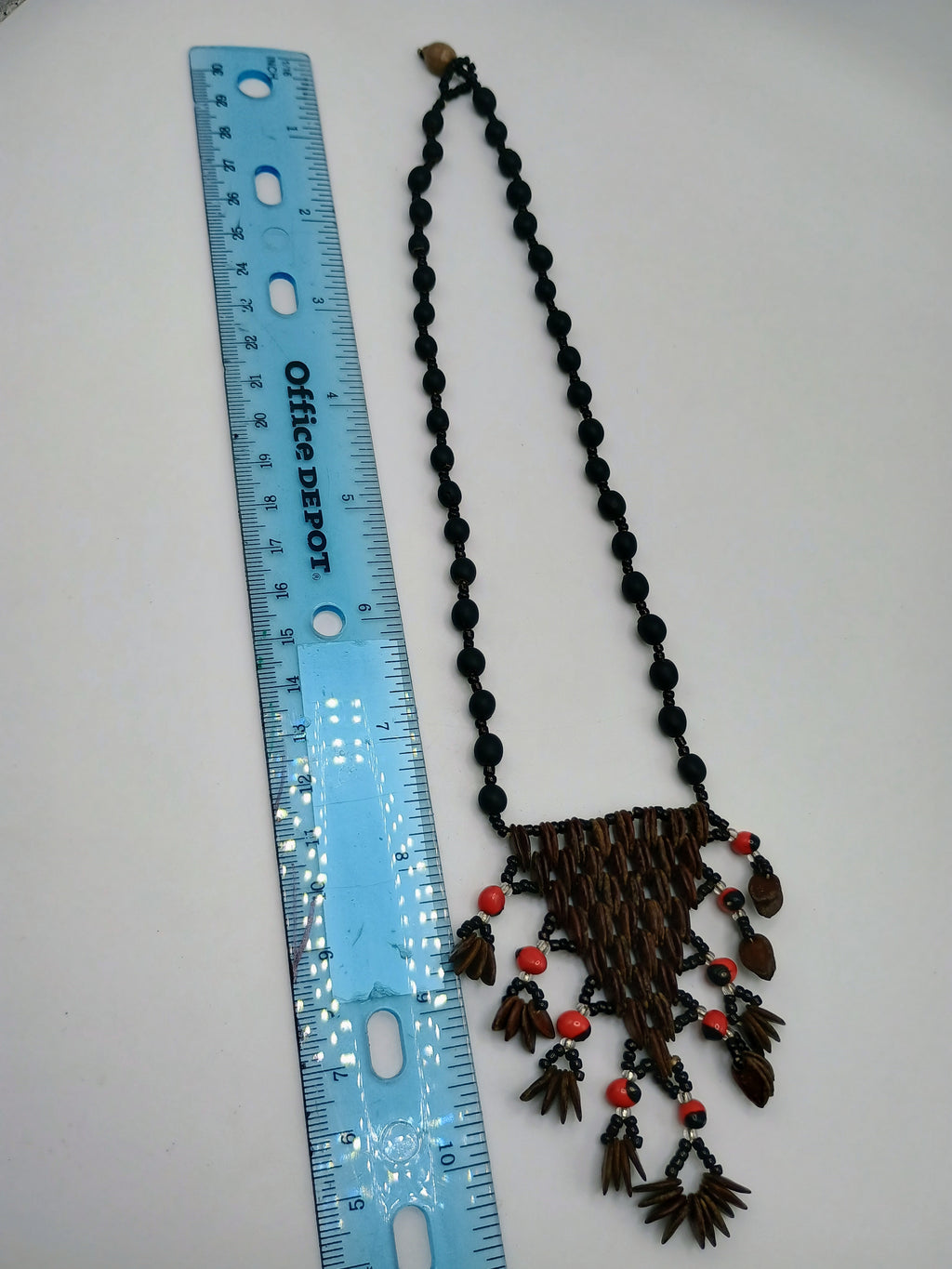 Handmade Necklace of Natural Seeds, Huayruros Jungle Seeds