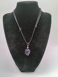 Handmade Natural Sodalite Necklace, Adjustable Thread, Peruvian Handicraft, Cusco