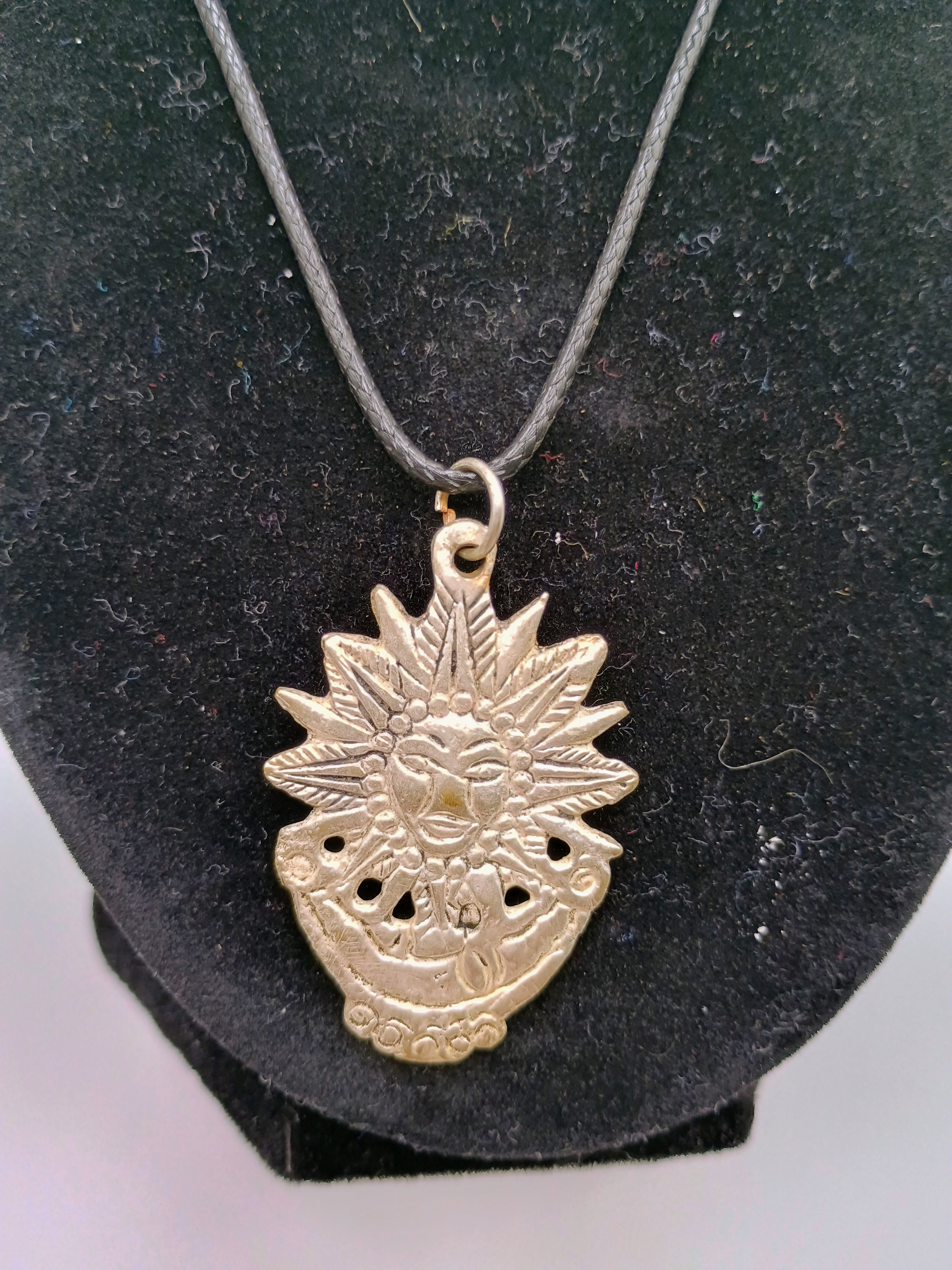 Sun and Moon Necklace, Inca Wedding Necklace, Copper, Handmade, Unisex