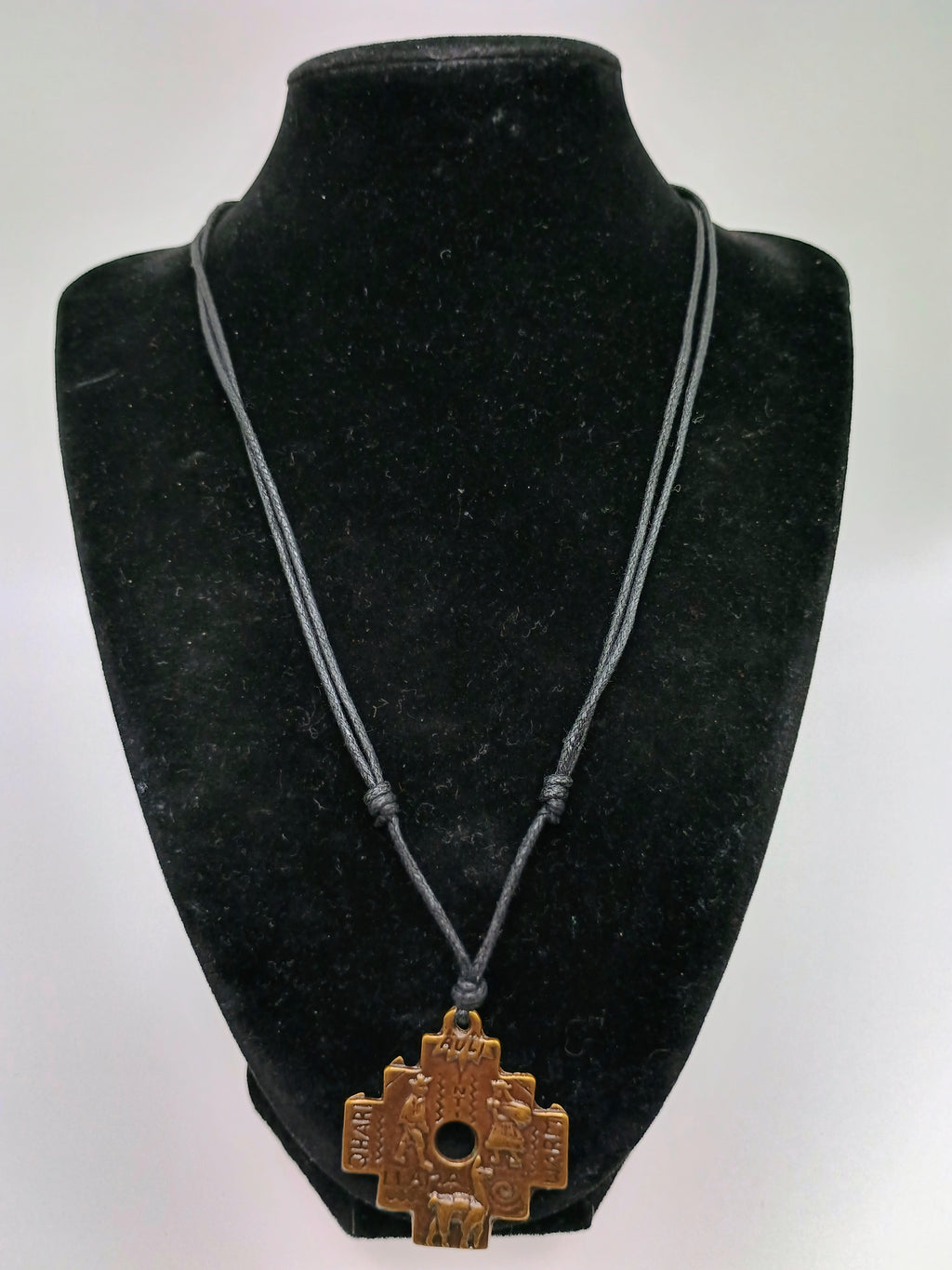 Chakana Inca Copper Necklace, Andean Trilogy, Handmade, Unisex