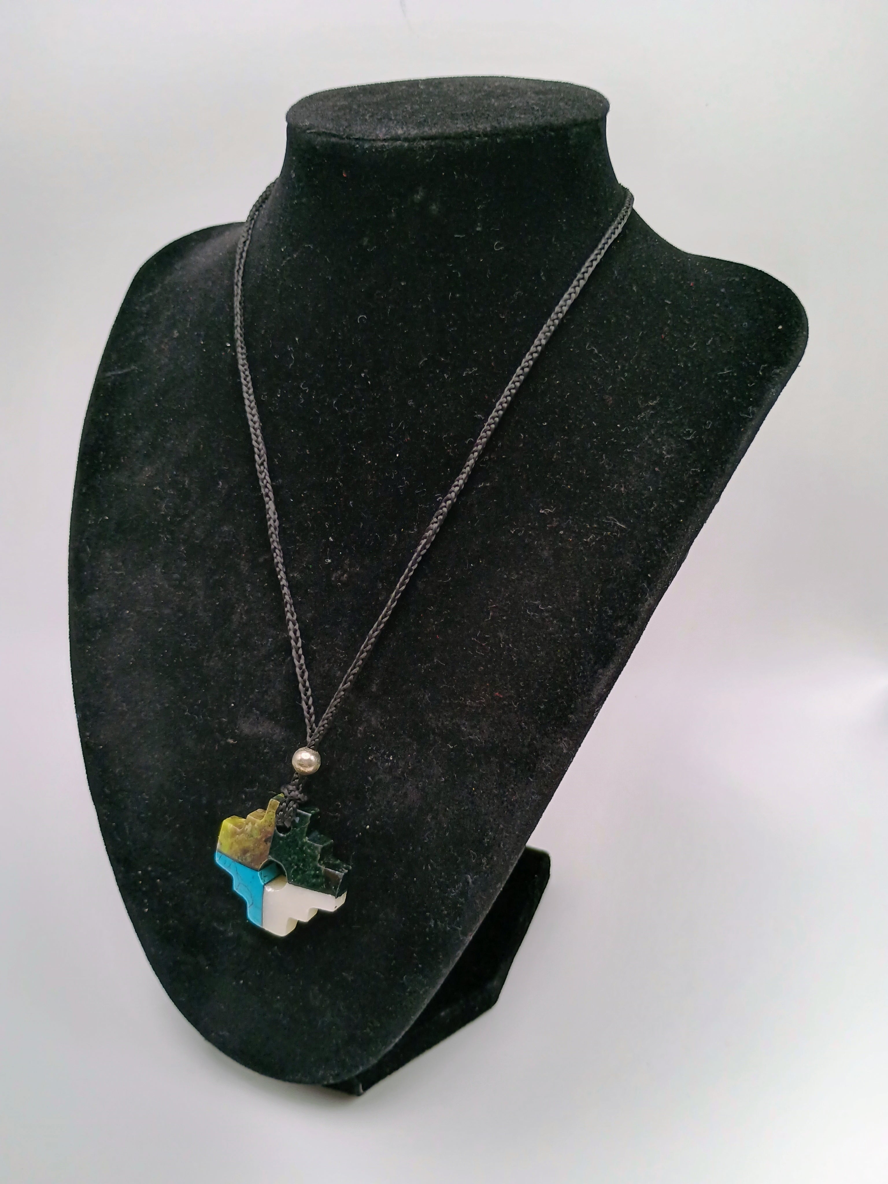 Unisex Handmade Inca Chakana Necklace - Peruvian Craftsmanship