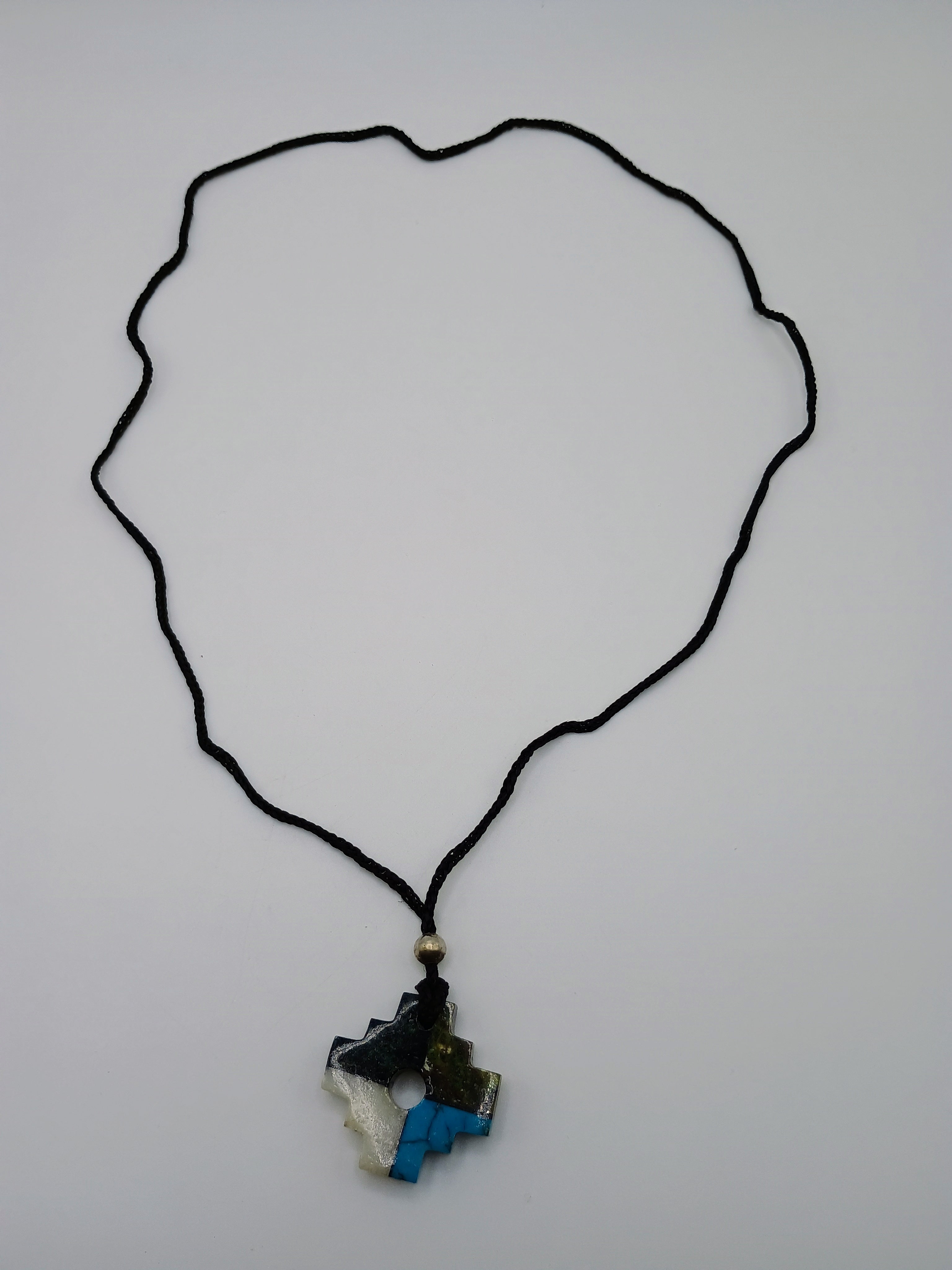 Unisex Handmade Inca Chakana Necklace - Peruvian Craftsmanship