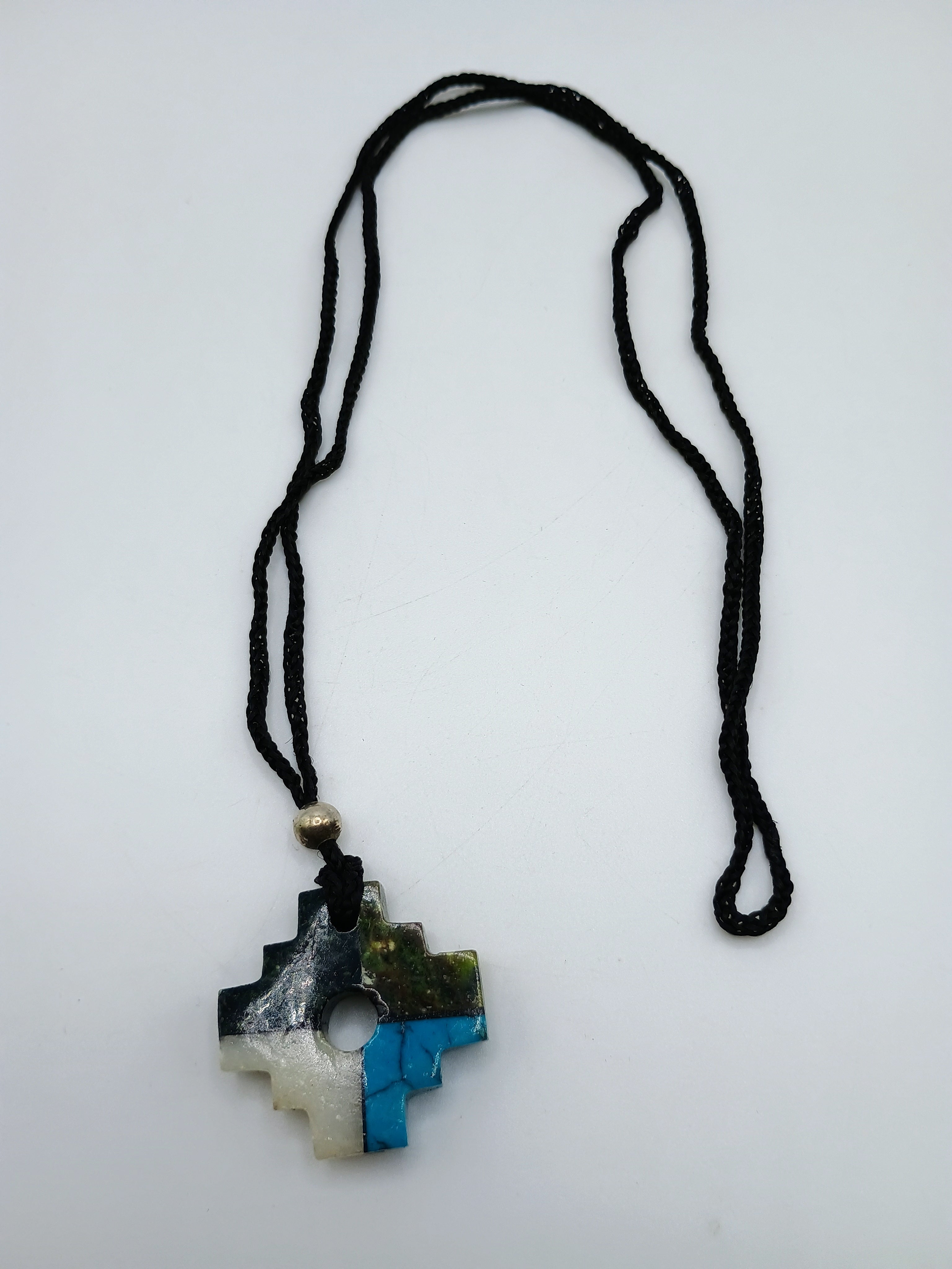 Unisex Handmade Inca Chakana Necklace - Peruvian Craftsmanship