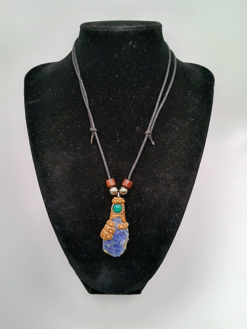 Handmade Amethyst Necklace, Natural Stone Pendant