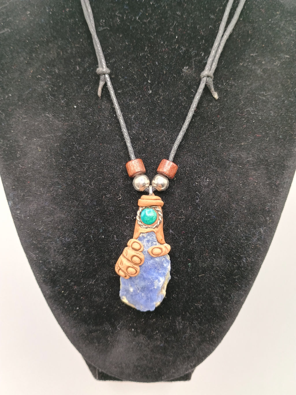 Handmade Amethyst Necklace, Natural Stone Pendant