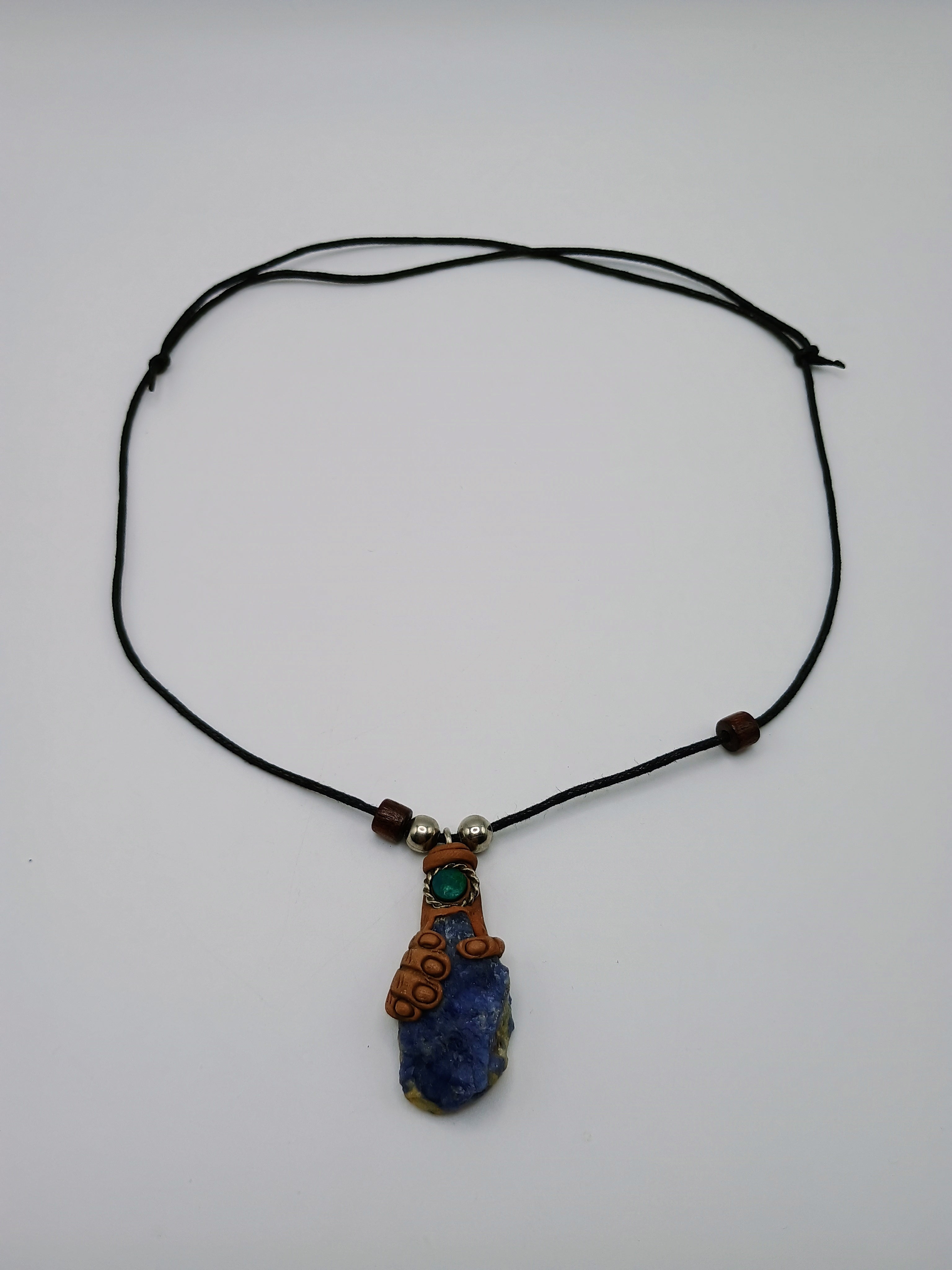 Handmade Amethyst Necklace, Natural Stone Pendant