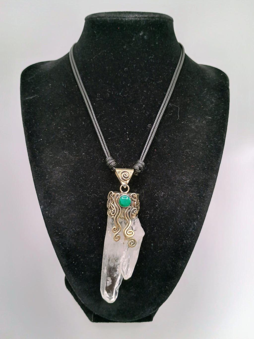 Handmade Natural Crystal Quartz Necklace Pendant