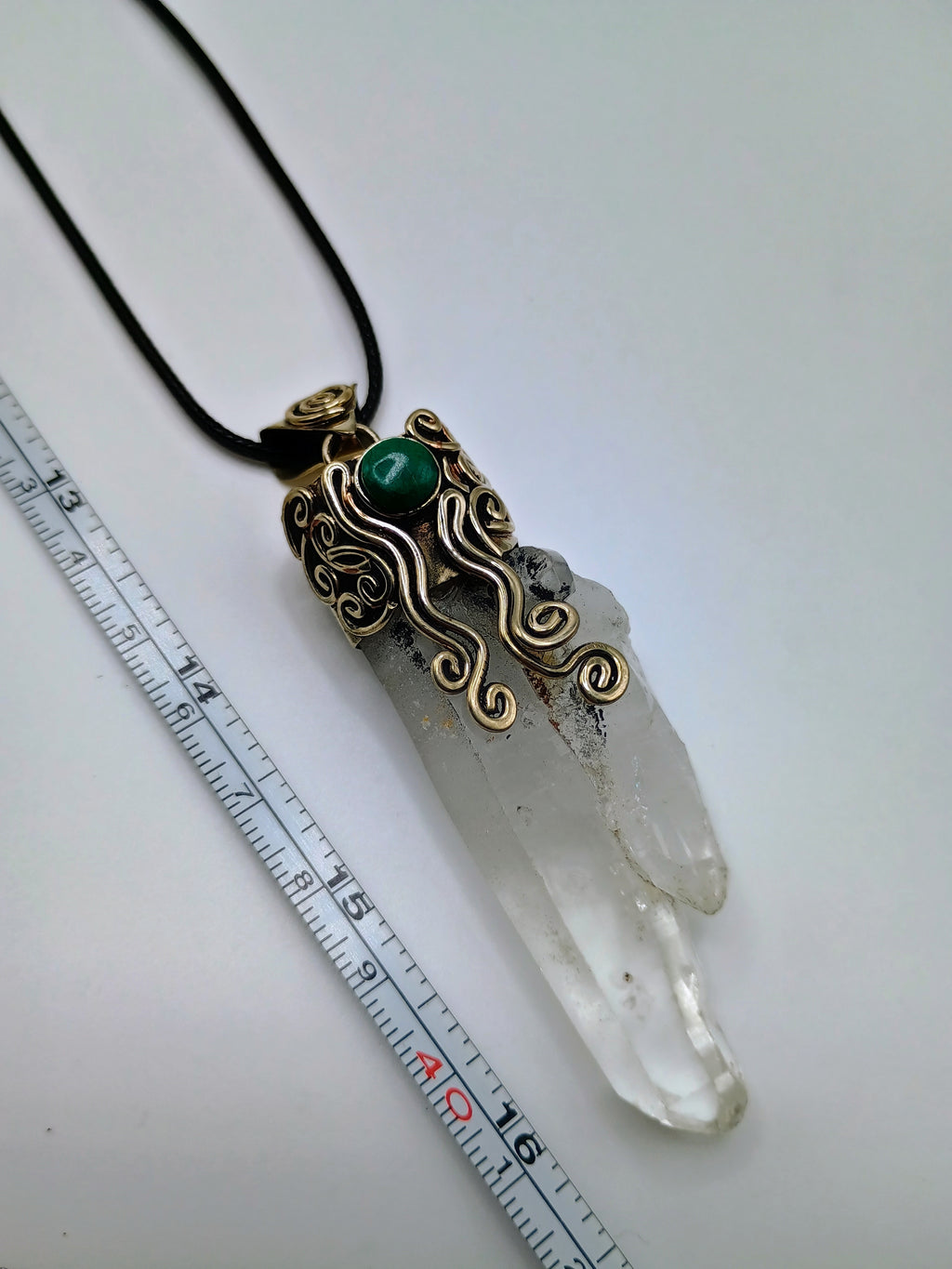 Handmade Natural Crystal Quartz Necklace Pendant
