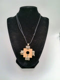 Chakana Inca Cross Necklace, Hand-Carved Chonta Wood
