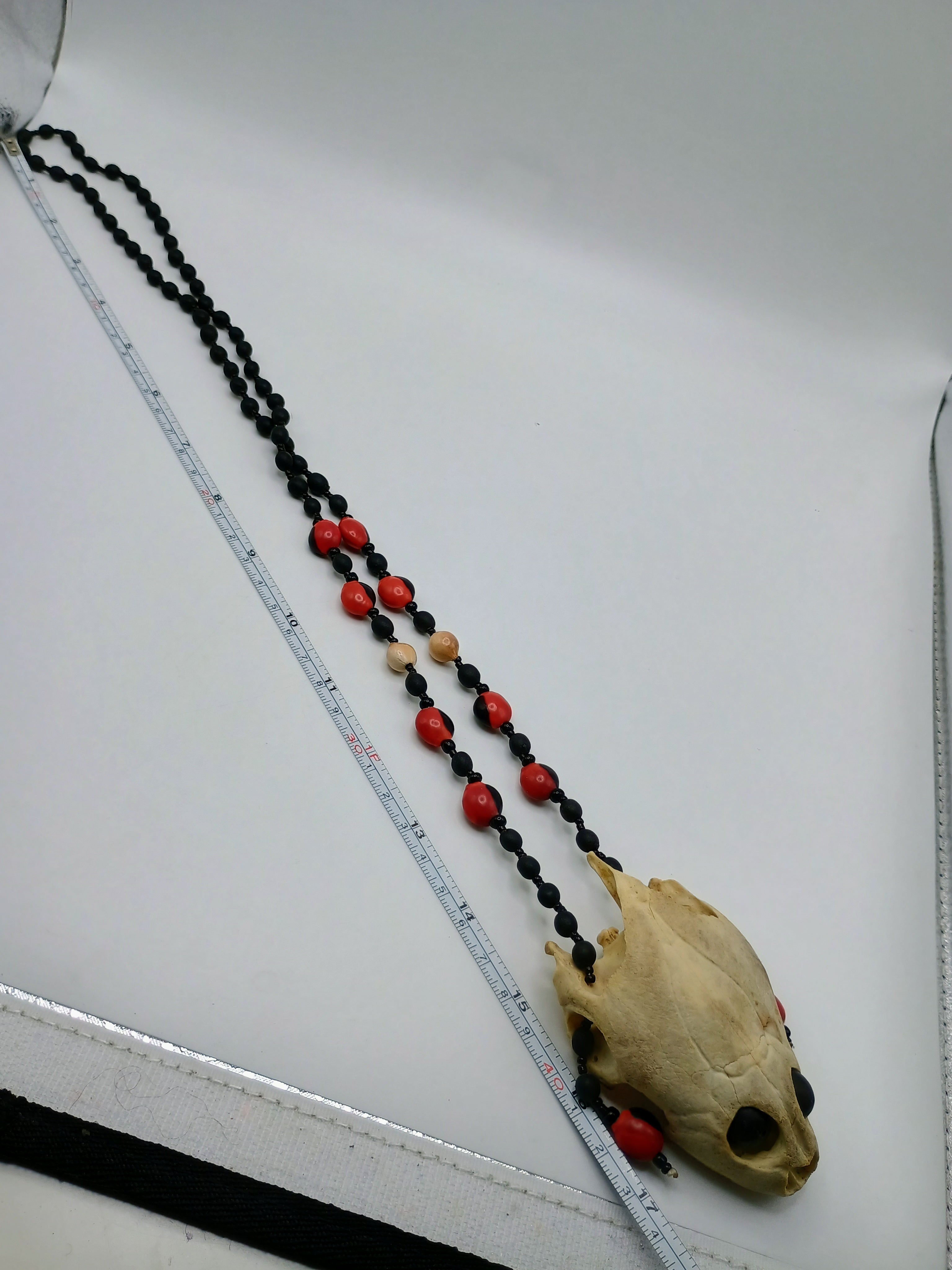 Handmade Necklace with Huayruro Seeds - Protection Amulet
