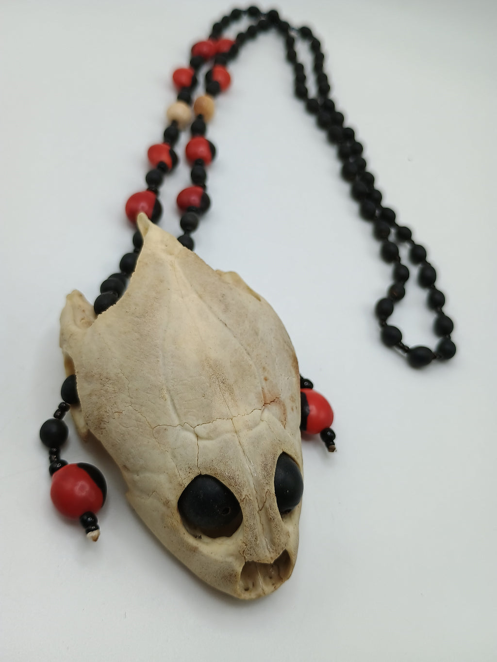 Handmade Necklace with Huayruro Seeds - Protection Amulet