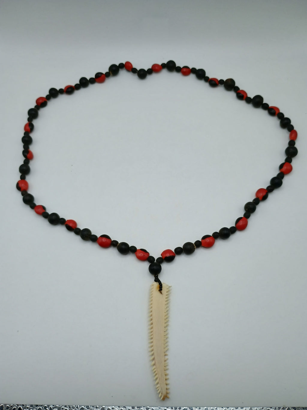 Handmade Necklace with Huayruro Seeds for Protection and Good Luck