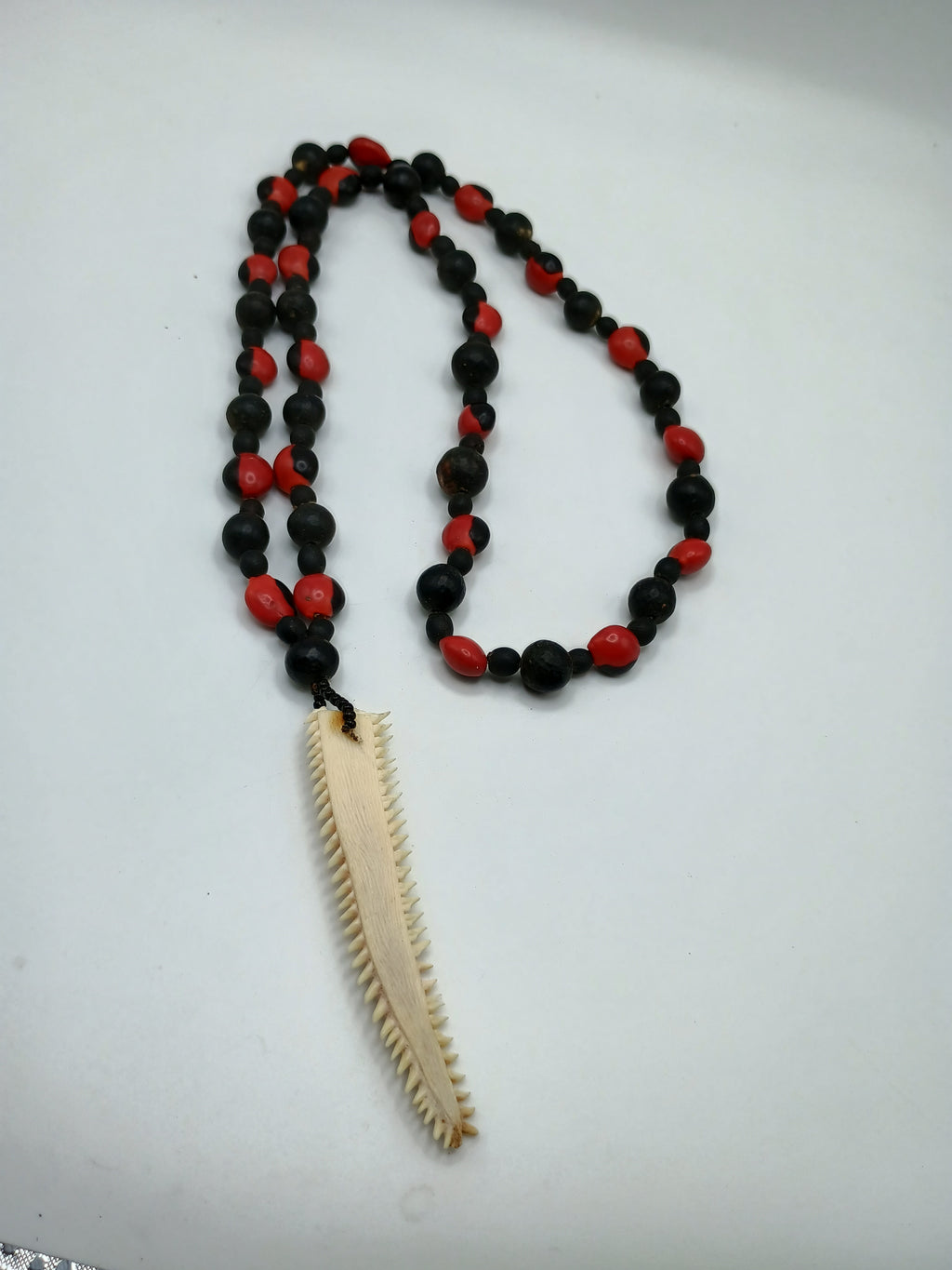 Handmade Necklace with Huayruro Seeds for Protection and Good Luck