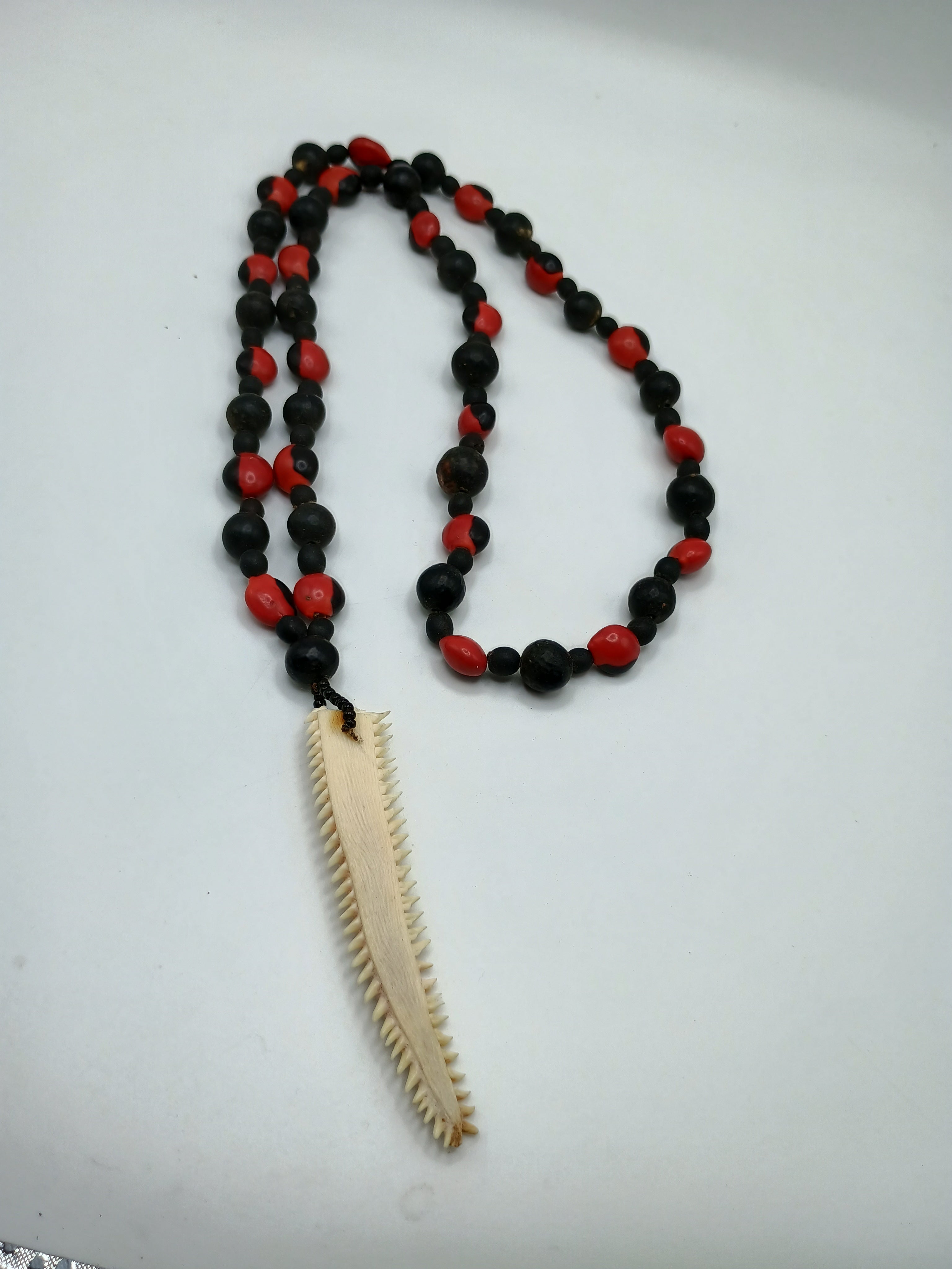 Handmade Necklace with Huayruro Seeds for Protection and Good Luck